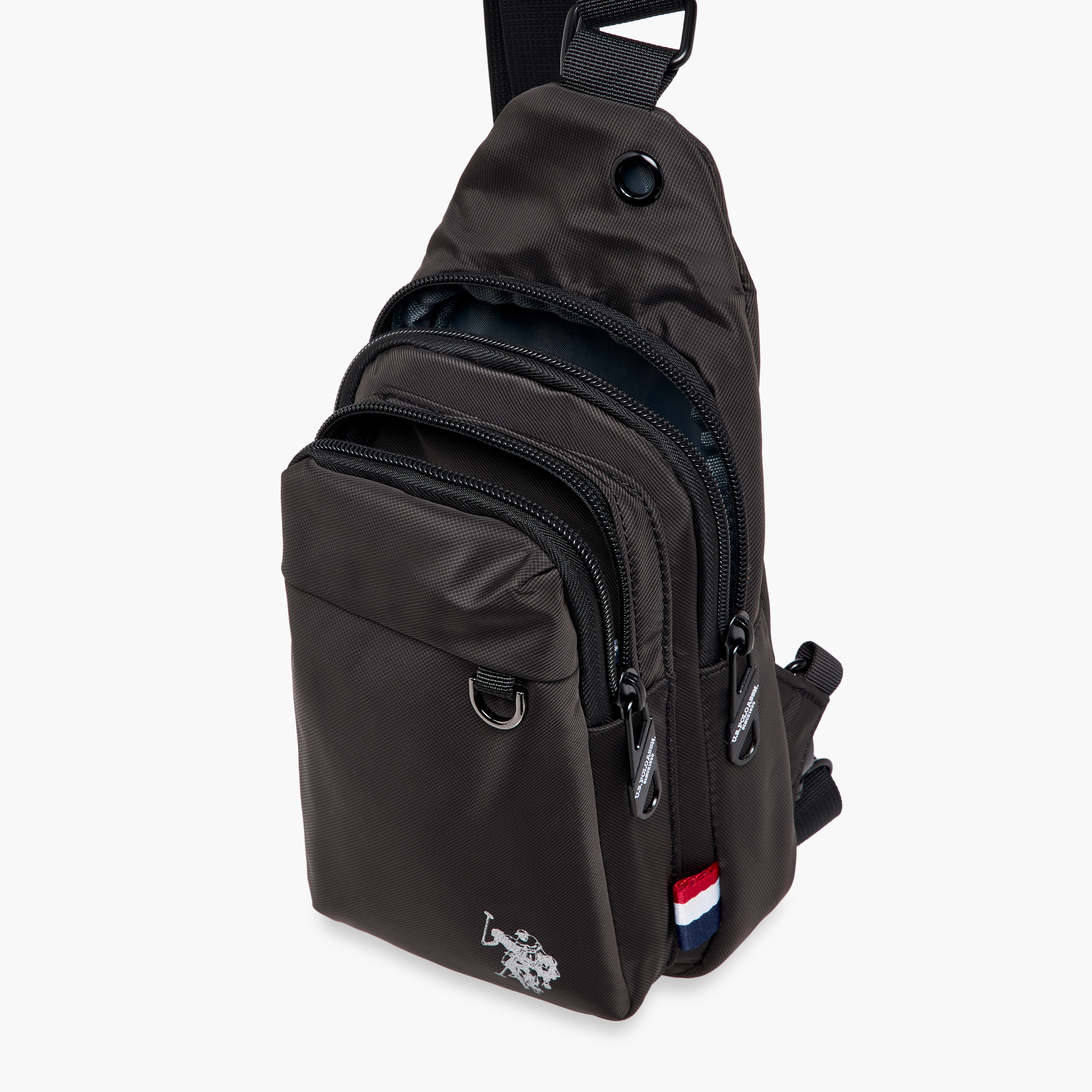 US POLO ASSN. Solid Sling Backpack with Adjustable Strap and Zip Closure - 62x43x28 cms-men-bags-image-8