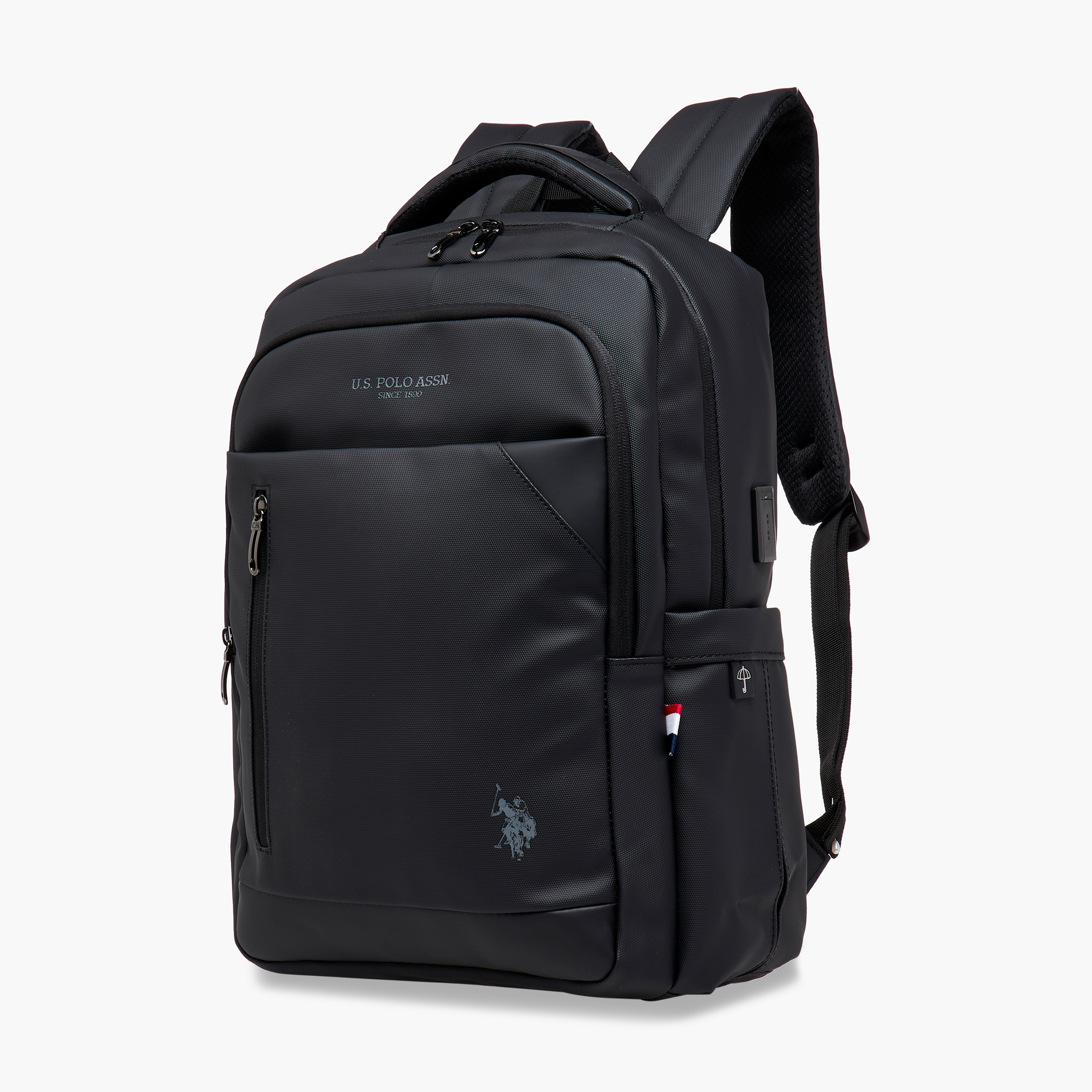 US POLO ASSN. Textured Backpack with Adjustable Straps and Zip Closure - 71x47x41 cms-school-bagsandbackpacks-backpacks-image-2