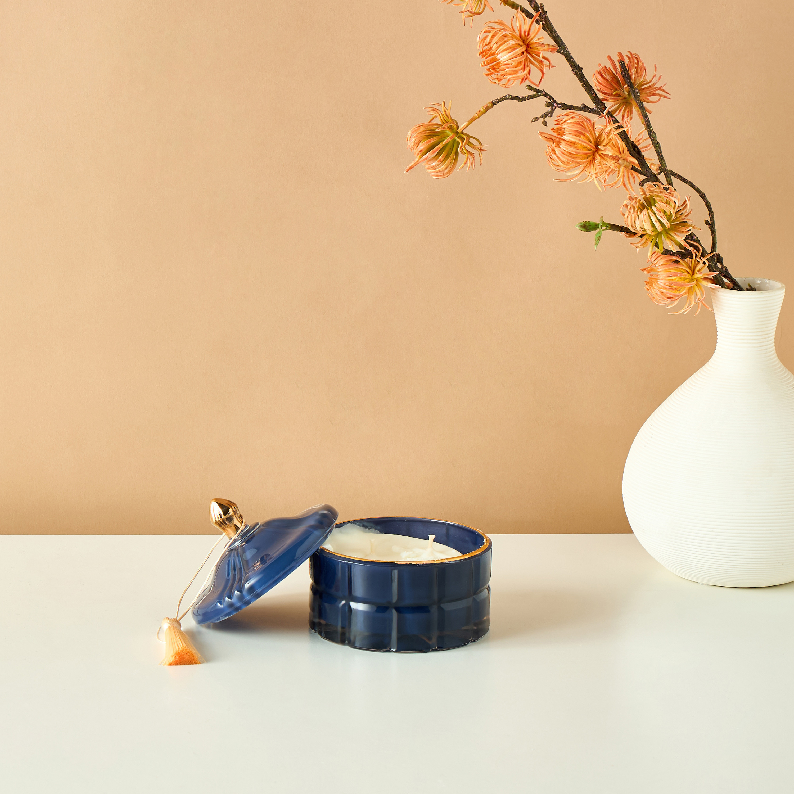 Scented London Pink lotus Scented Jar Candle - 11 cms-household-homefragrance-candles-image-1