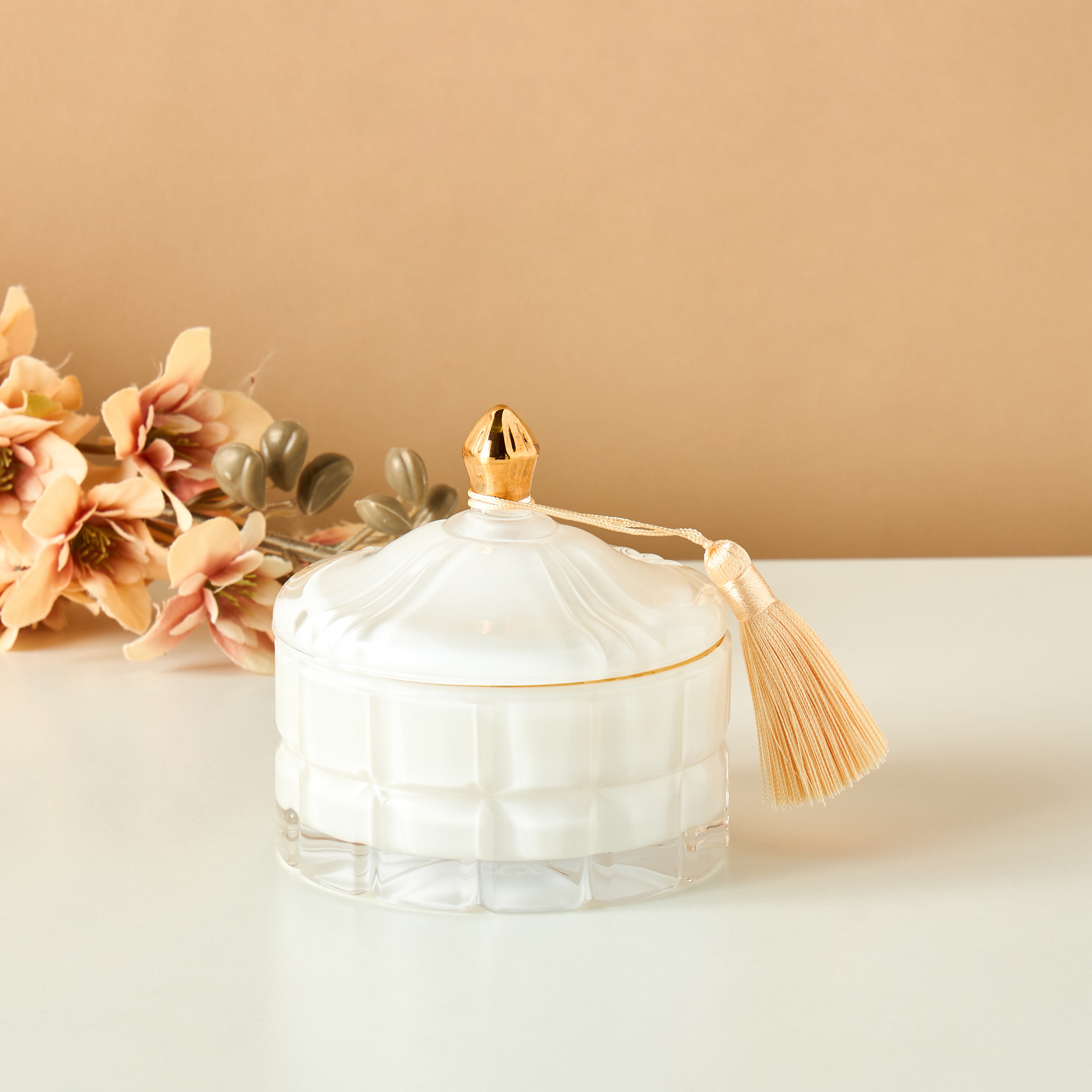 Scented London Pink lotus Scented Jar Candle - 11 cms-household-homefragrance-candles-image-1