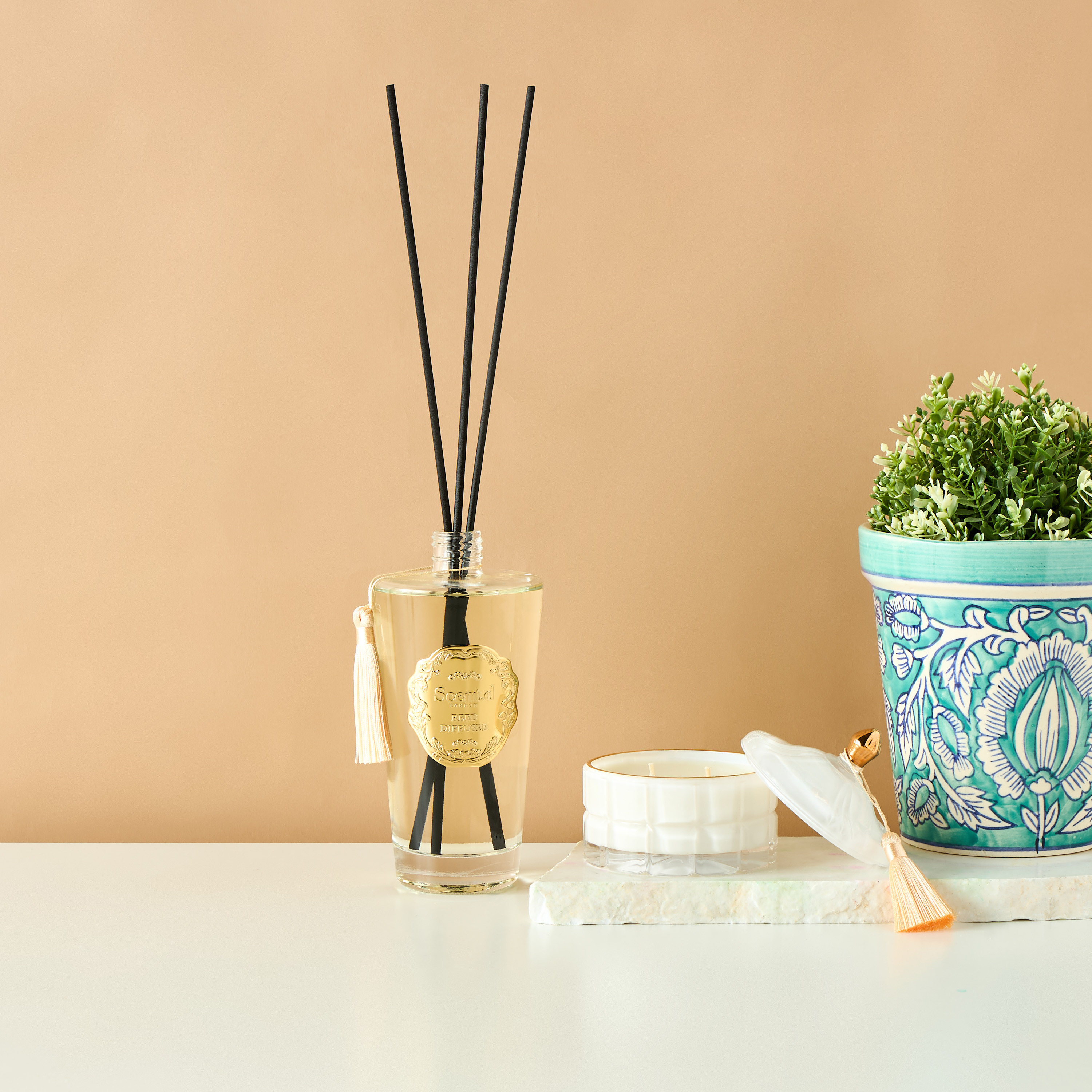 Scented London Pink lotus Scented Jar Candle - 11 cms-household-homefragrance-candles-image-7
