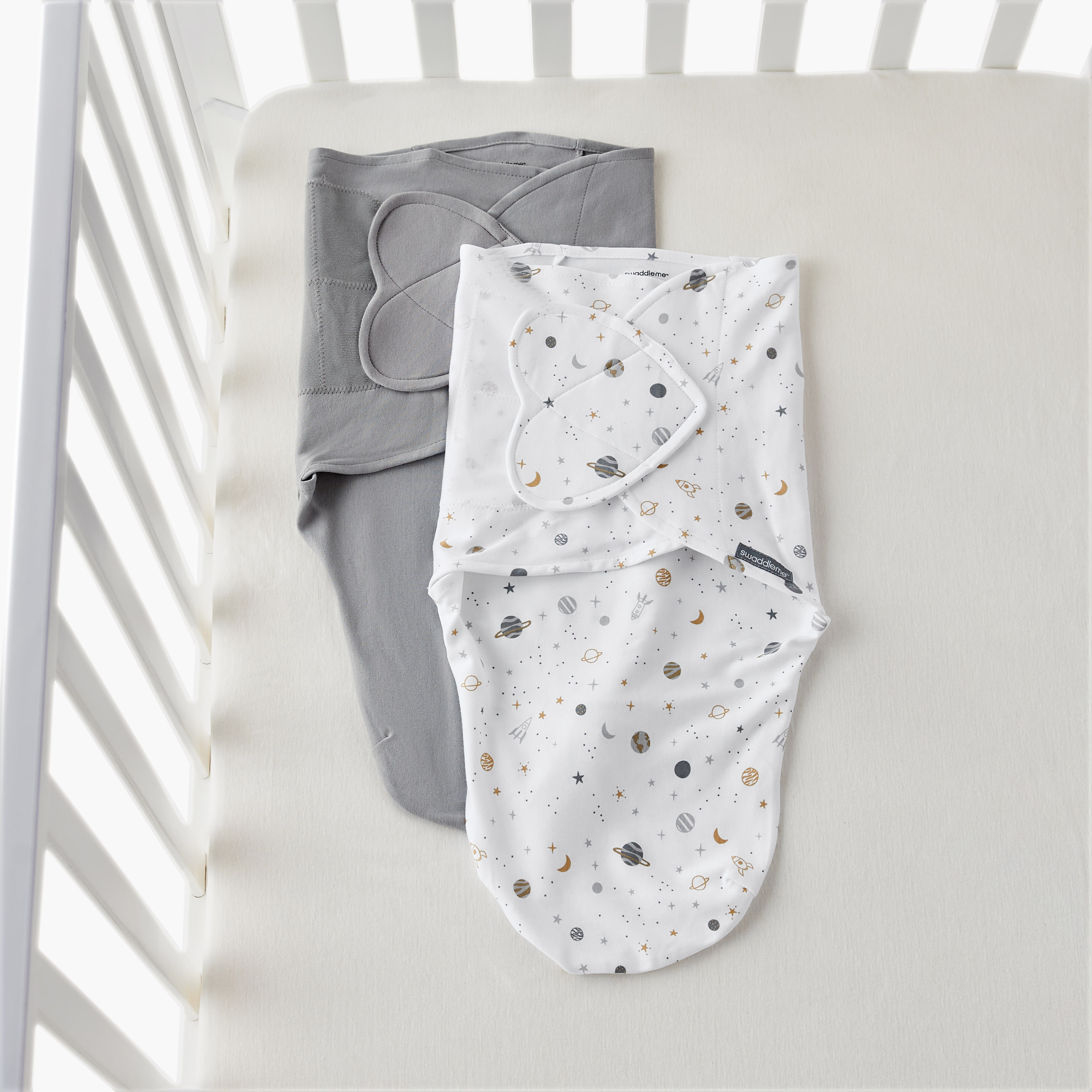 Juniors Baby Sleeping Bag with Hook and Loop Closure, 0-3 Months, Set of 2-baby-nursery-blanketsandswaddles-swaddlesandsleepingbags-image-1