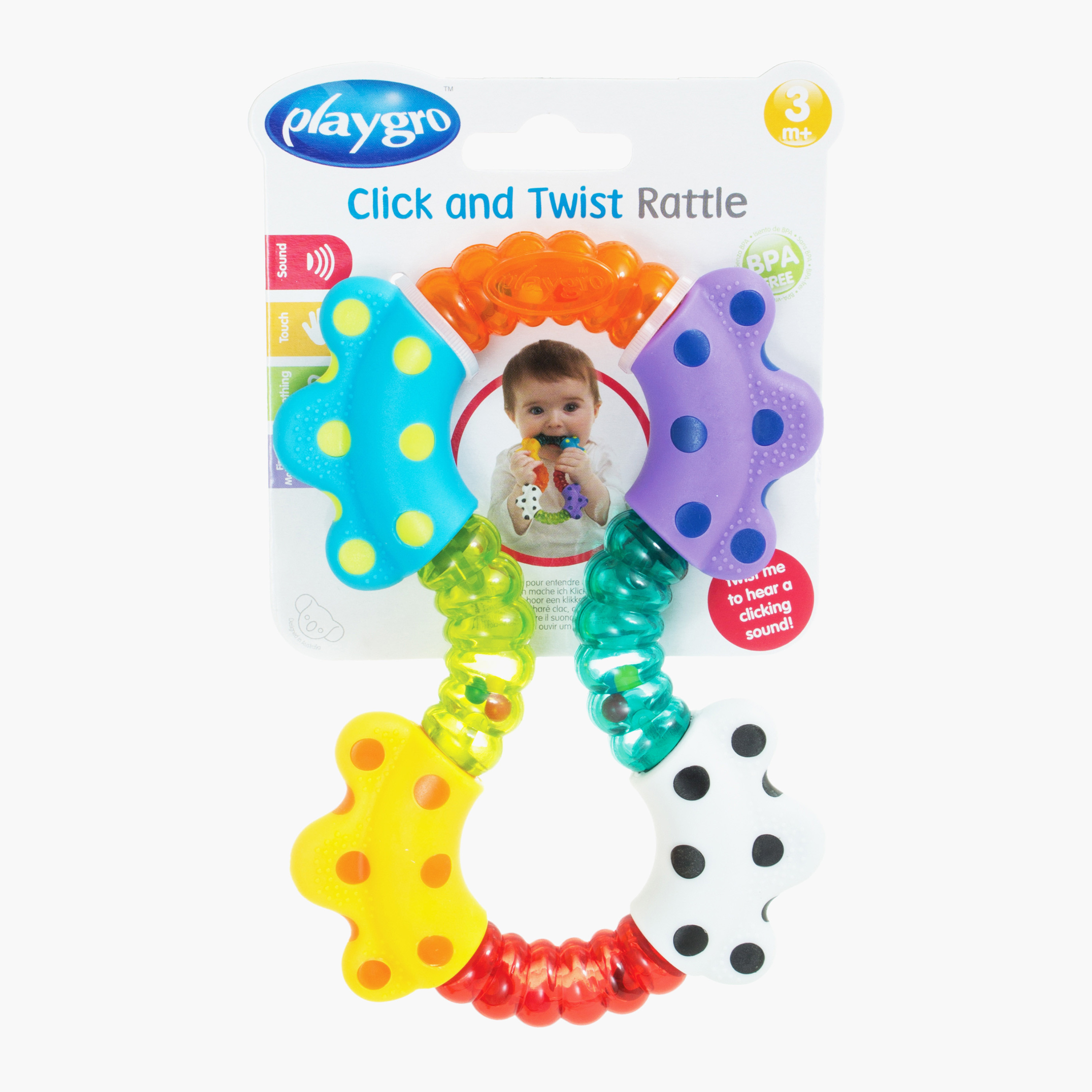 لعبة خشخيشة كليك آند تويست من بلاي جرو-toys-babyandtoddlertoys-rattlesandteethers-image-3