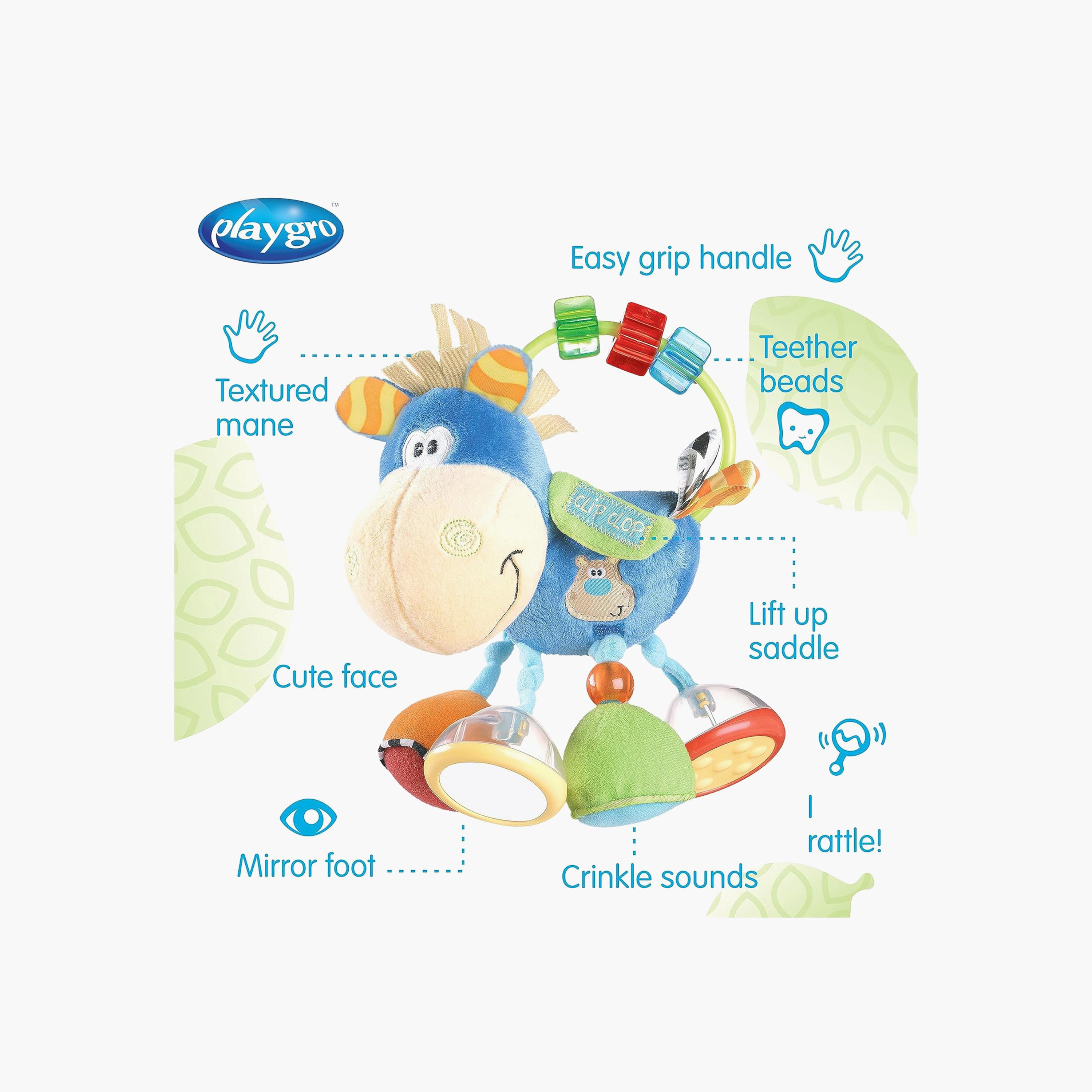 لعبة خشخيشة كليب كلوب من بلاي جرو-toys-babyandtoddlertoys-rattlesandteethers-image-2