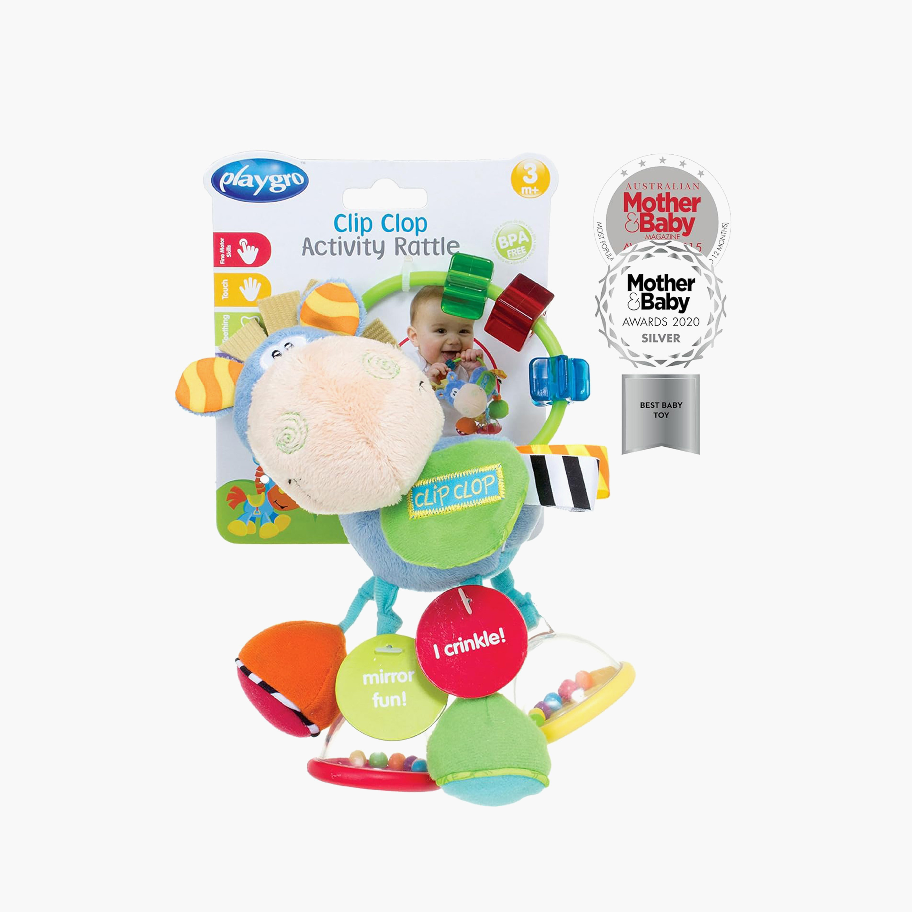 لعبة خشخيشة كليب كلوب من بلاي جرو-toys-babyandtoddlertoys-rattlesandteethers-image-5