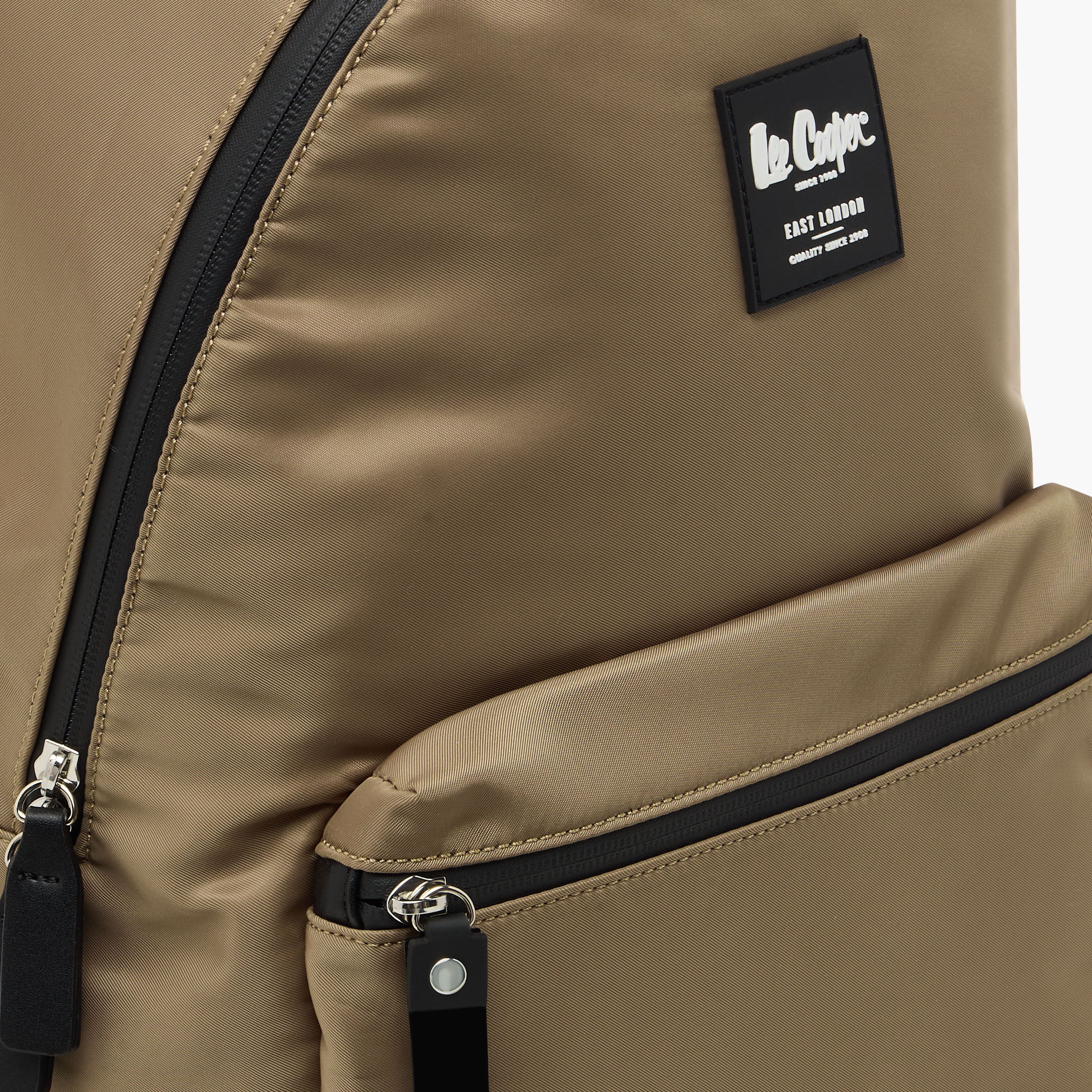 Lee Cooper Solid School Backpack with Adjustable Straps and Zip Closure - 30x13x41 cm-women-bagsandwallets-backpacks-image-5