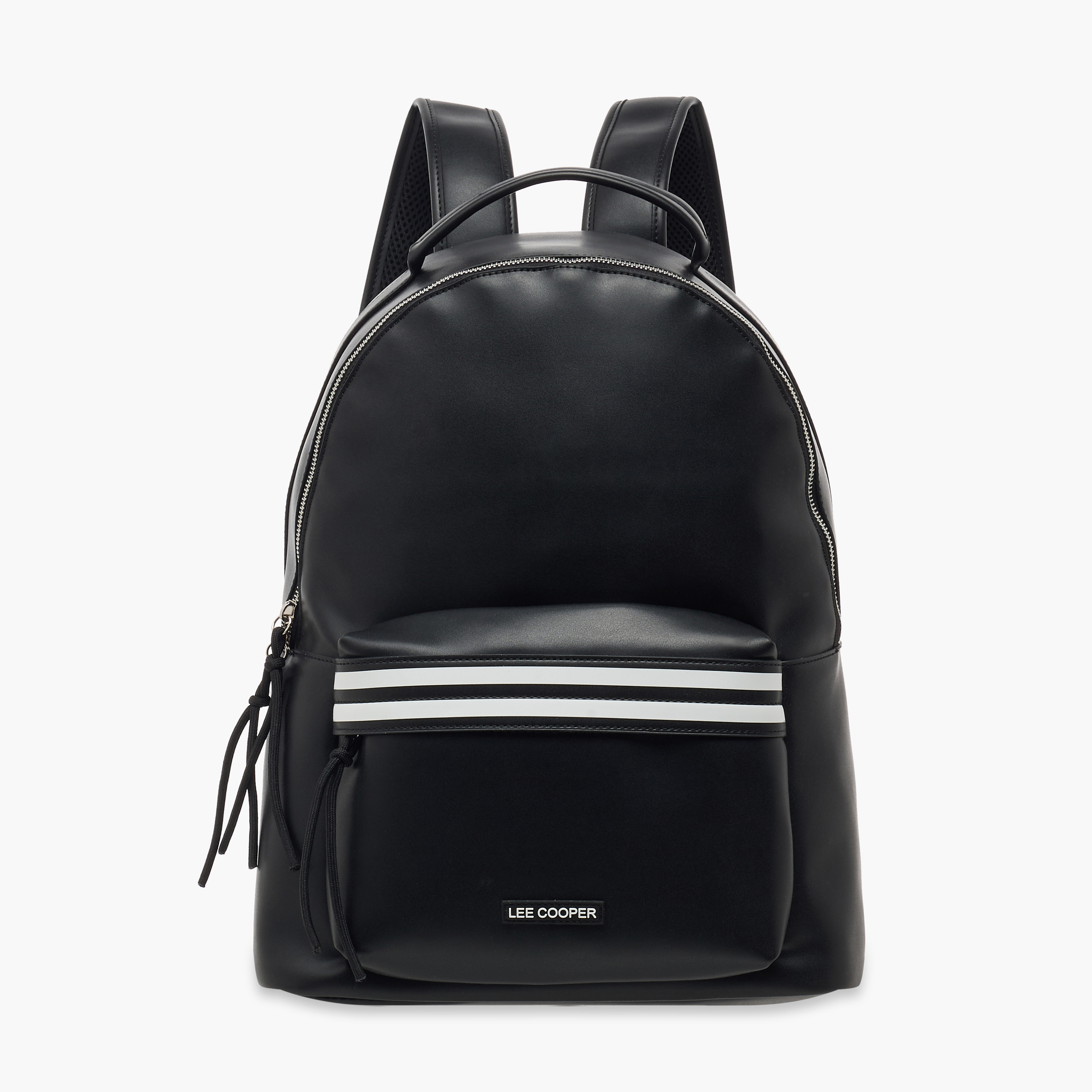 Lee Cooper Solid School Backpack with Adjustable Straps and Zip Closure - 32x16x41 cm-women-bagsandwallets-backpacks-image-1
