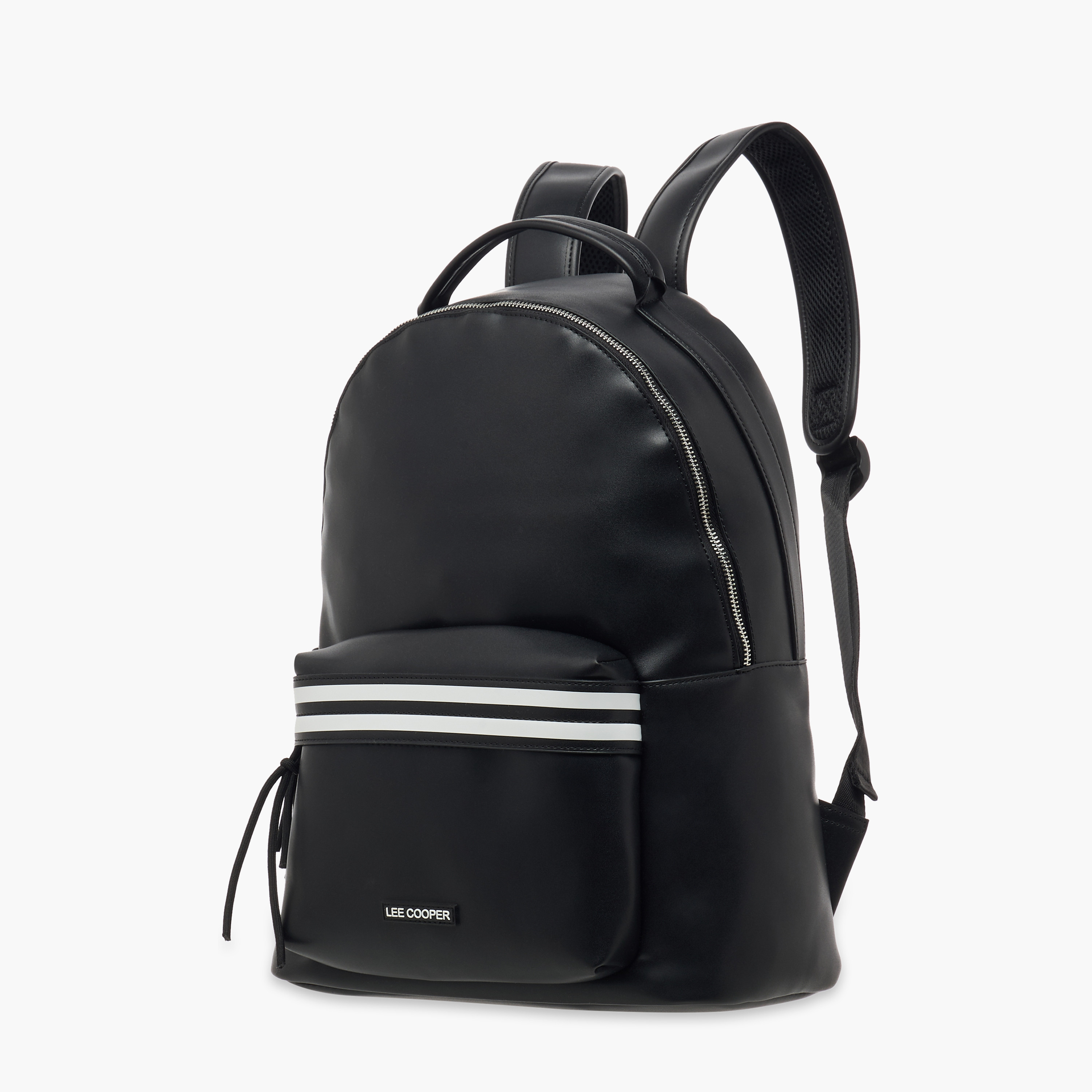 Lee Cooper Solid School Backpack with Adjustable Straps and Zip Closure - 32x16x41 cm-women-bagsandwallets-backpacks-image-2
