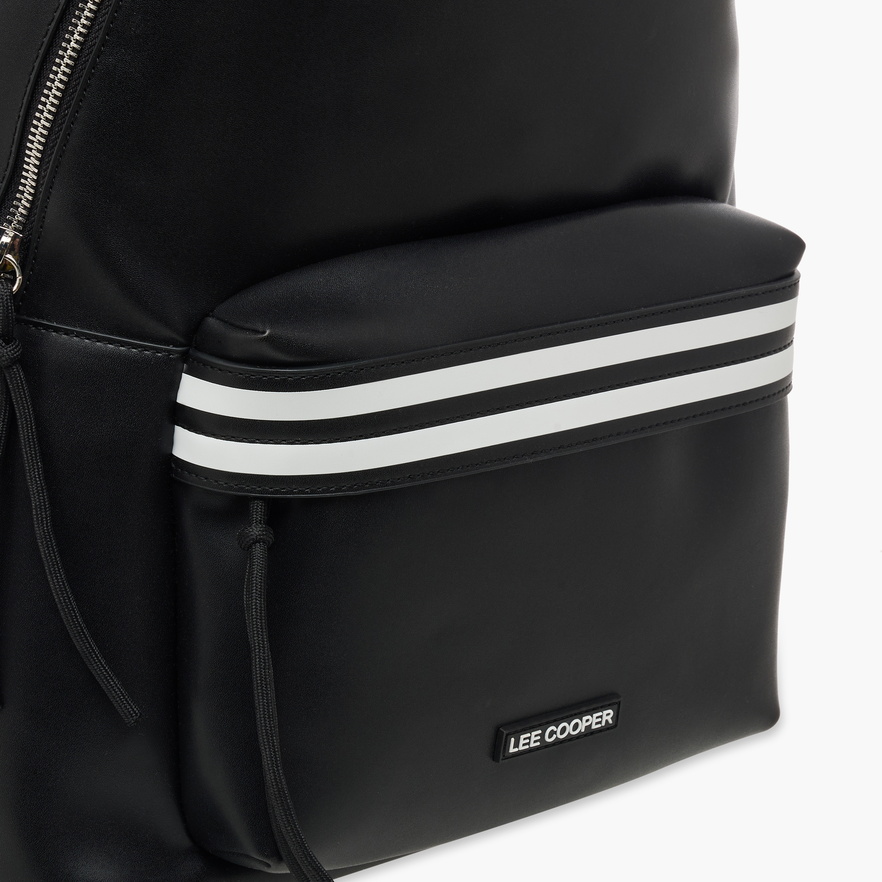 Lee Cooper Solid School Backpack with Adjustable Straps and Zip Closure - 32x16x41 cm-women-bagsandwallets-backpacks-image-5