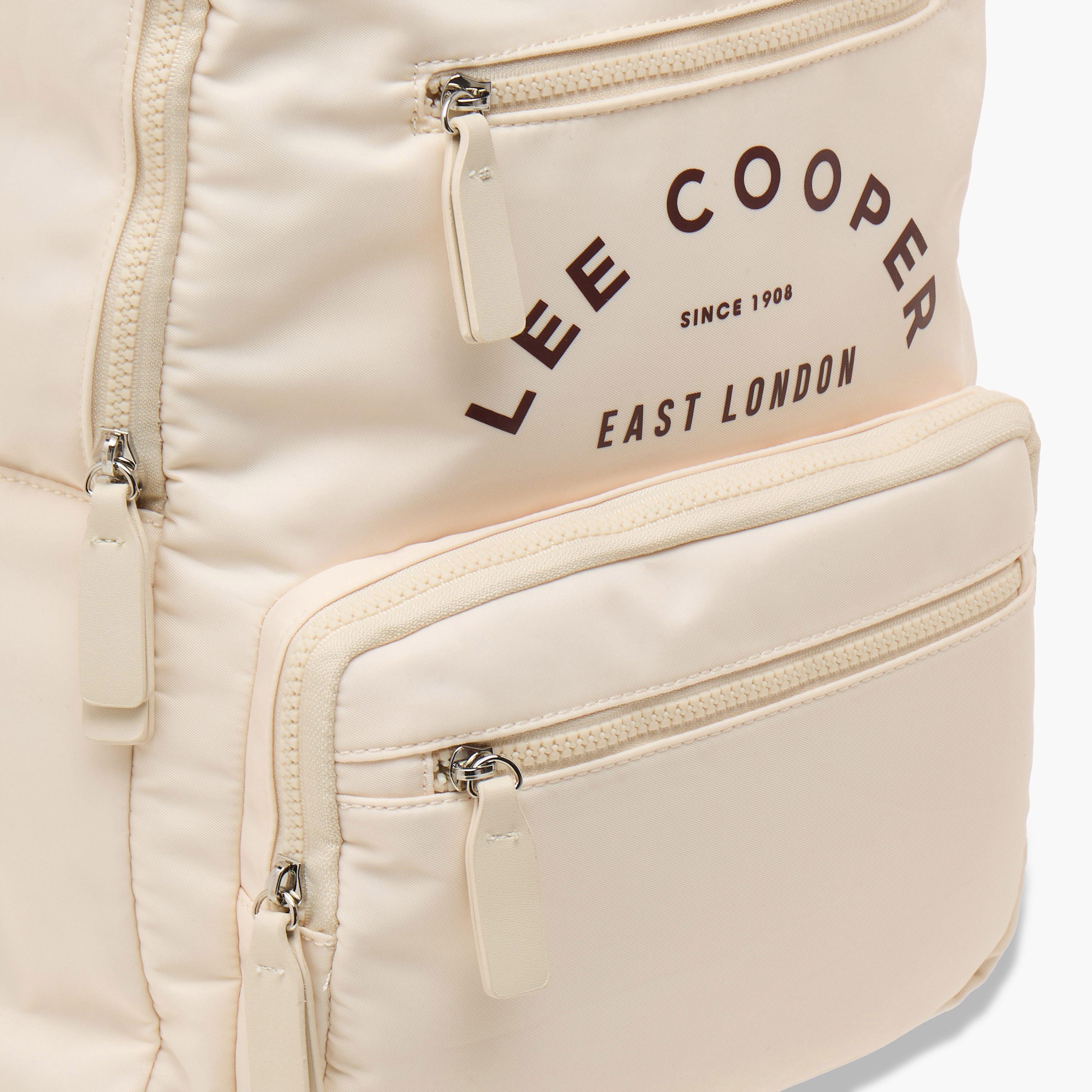 Lee Cooper Logo Print School Backpack with Pencil Case and Drawstring Pouch-women-bagsandwallets-backpacks-image-6