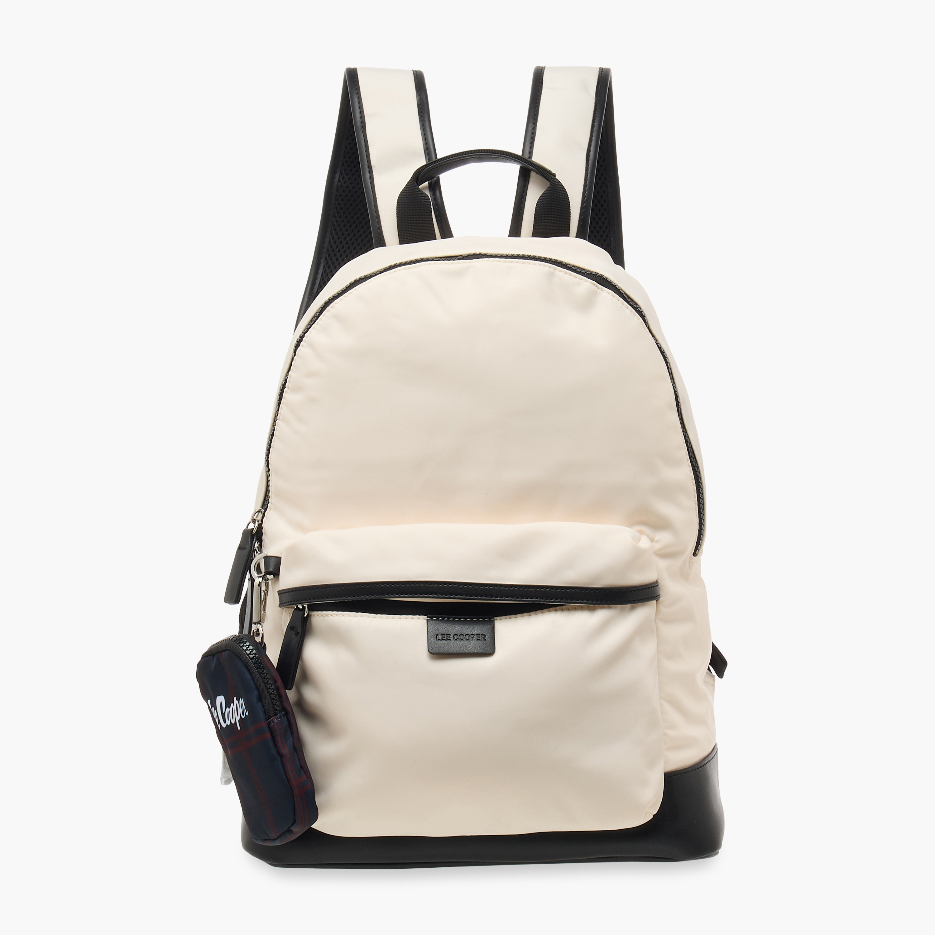 شنطة ظهر مدرسية سادة بسحاب إغلاق وشنطة صغيرة من لي كوبر - 31x15x41 سم-women-bagsandwallets-backpacks-image-7