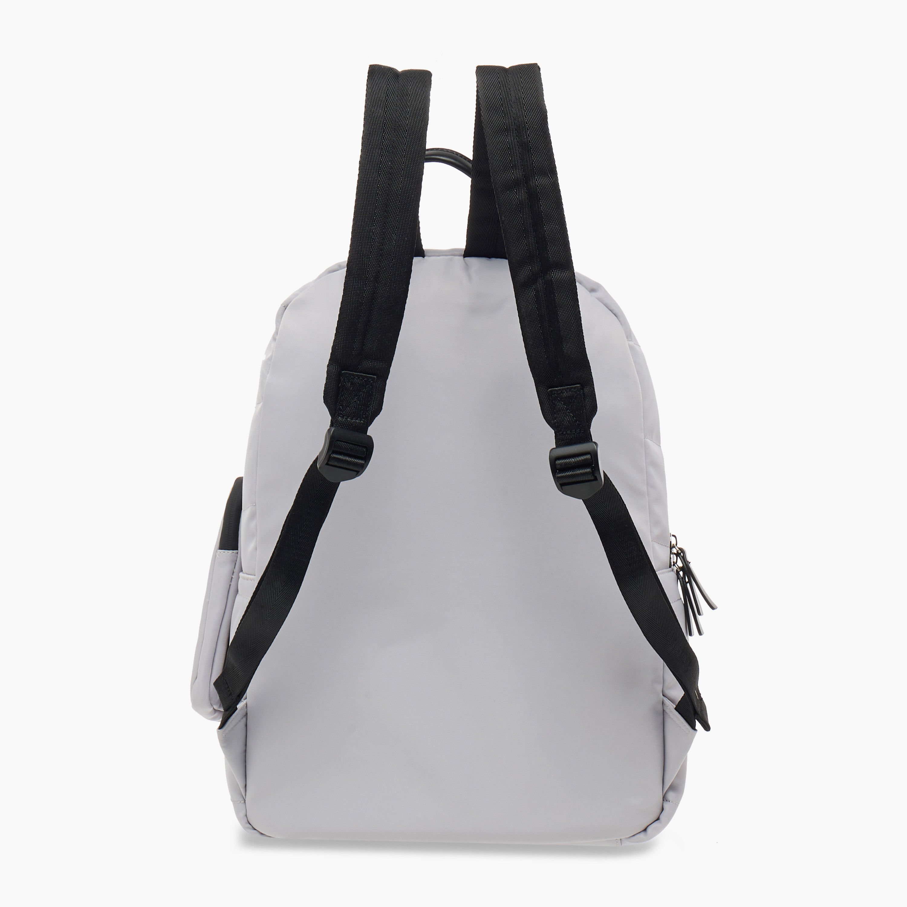 Lee Cooper Solid School Backpack with Zip Closure and Pouch - 31x14x42 cm-women-bagsandwallets-backpacks-image-4