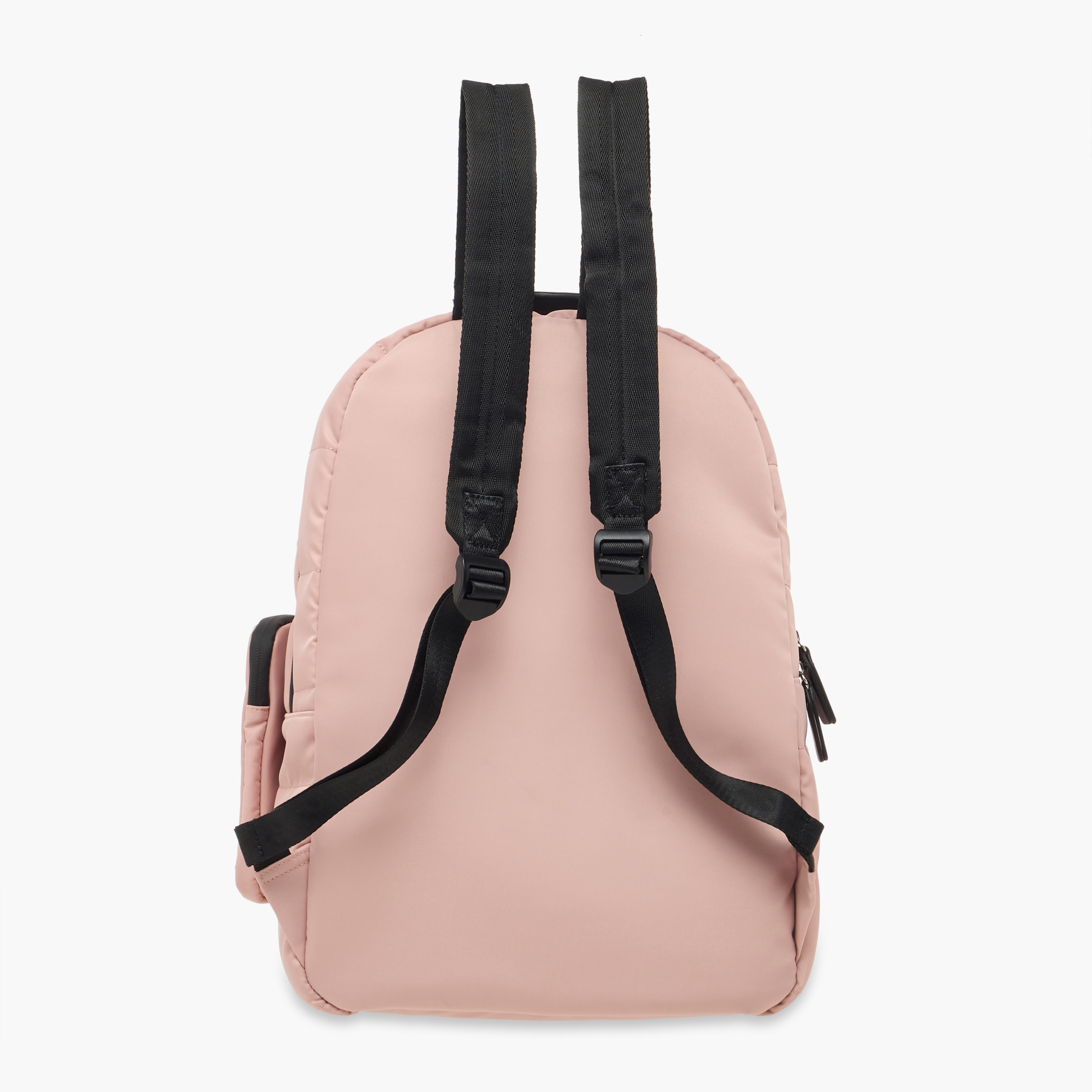 Lee Cooper Solid School Backpack with Zip Closure and Pouch - 31x14x42 cm-women-bagsandwallets-backpacks-image-4