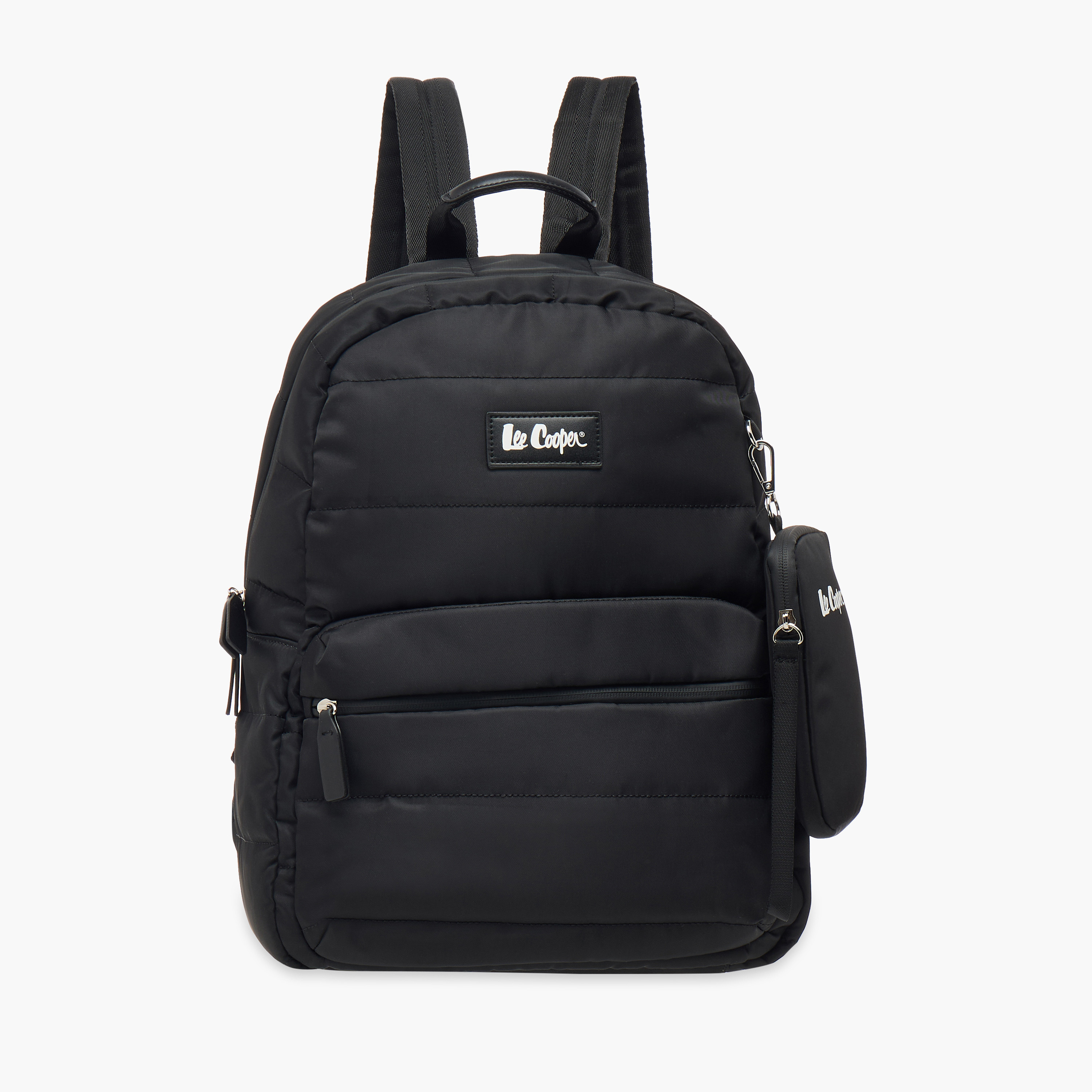 شنطة ظهر مدرسية سادة بسحاب إغلاق وشنطة صغيرة من لي كوبر - 31x14x42 سم-women-bagsandwallets-backpacks-image-7