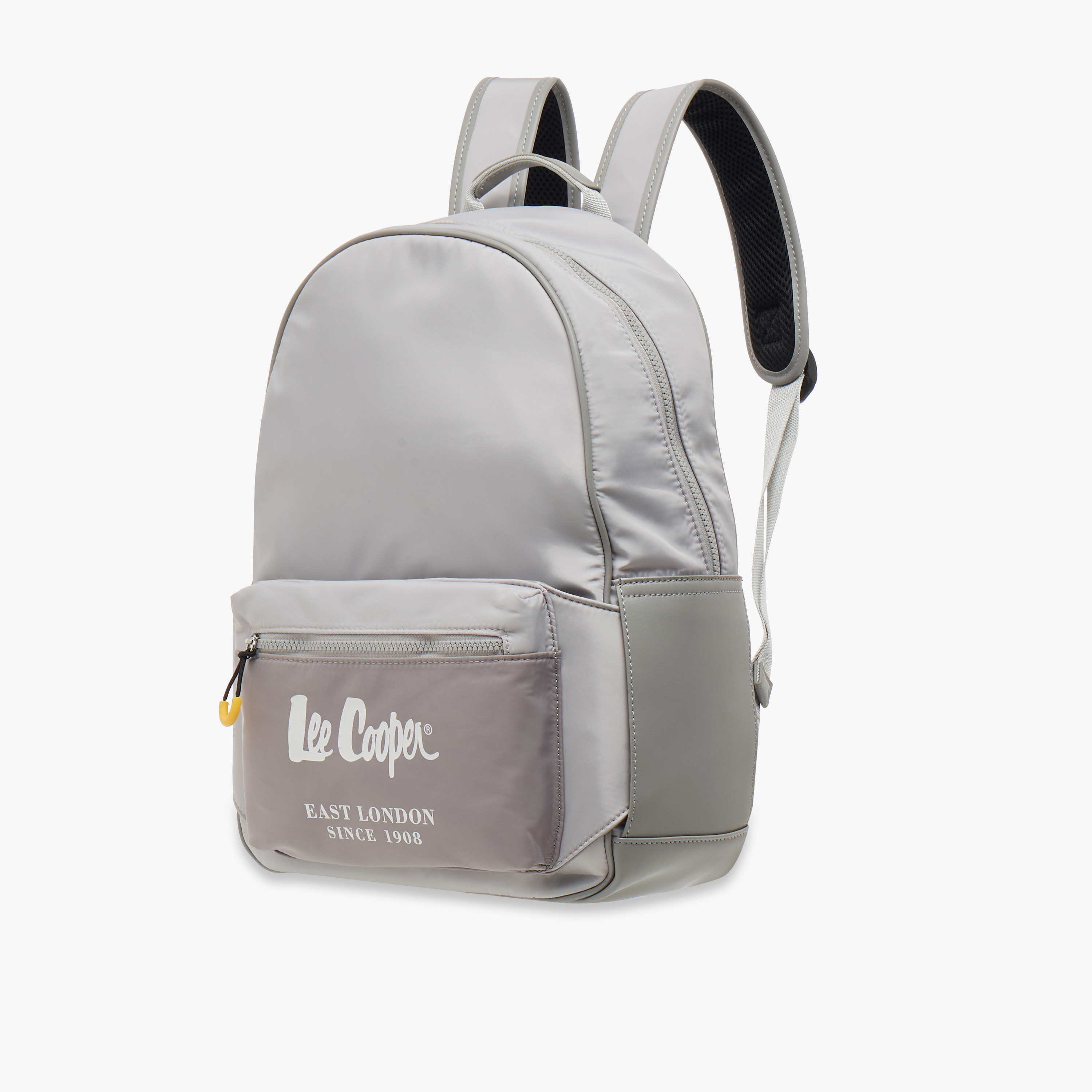 Lee Cooper Solid School Backpack with Adjustable Straps and Zip Closure - 30x13x41 cm-women-bagsandwallets-backpacks-image-2