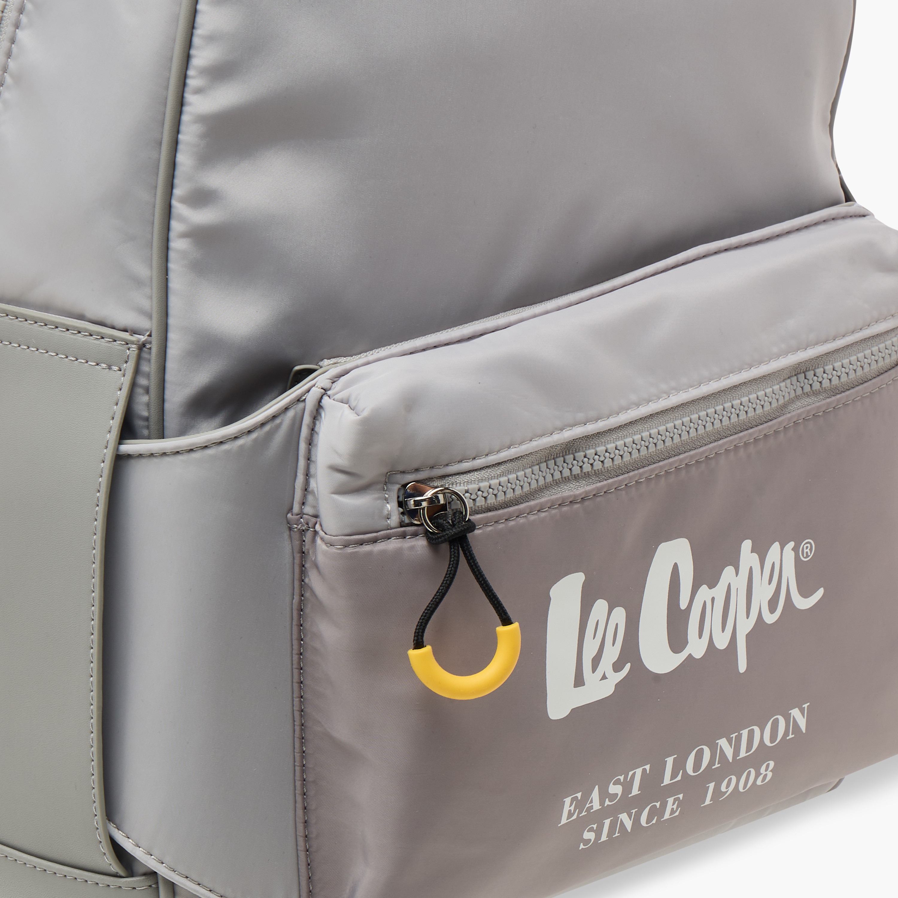 شنطة ظهر مدرسية سادة بأحزمة قابلة للتعديل وسحاب إغلاق من لي كوبر - 30x13x41 سم-women-bagsandwallets-backpacks-image-5