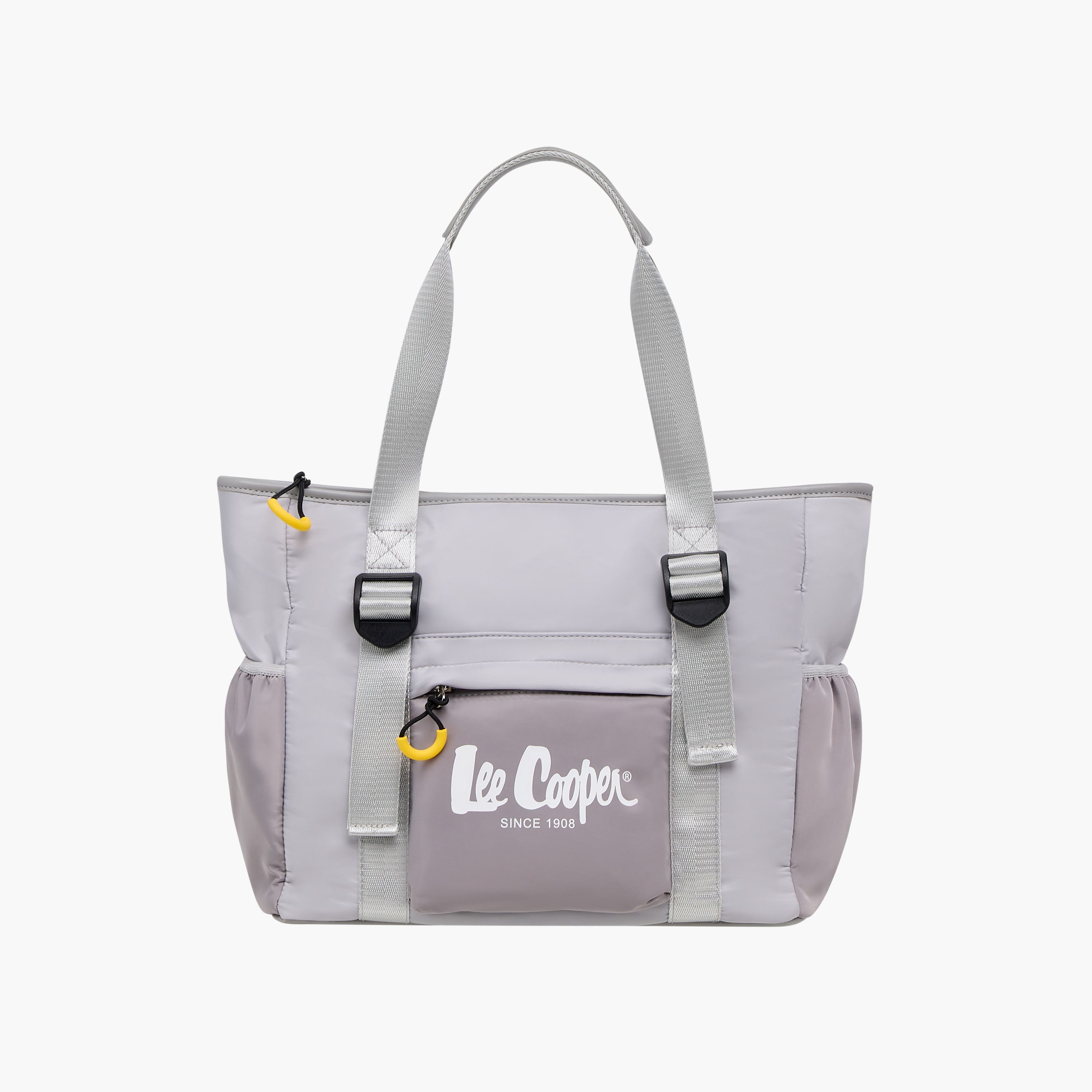 Lee Cooper Colourblock Tote Bag with Double Handle and Zip Closure-women-bagsandwallets-handbags-image-1