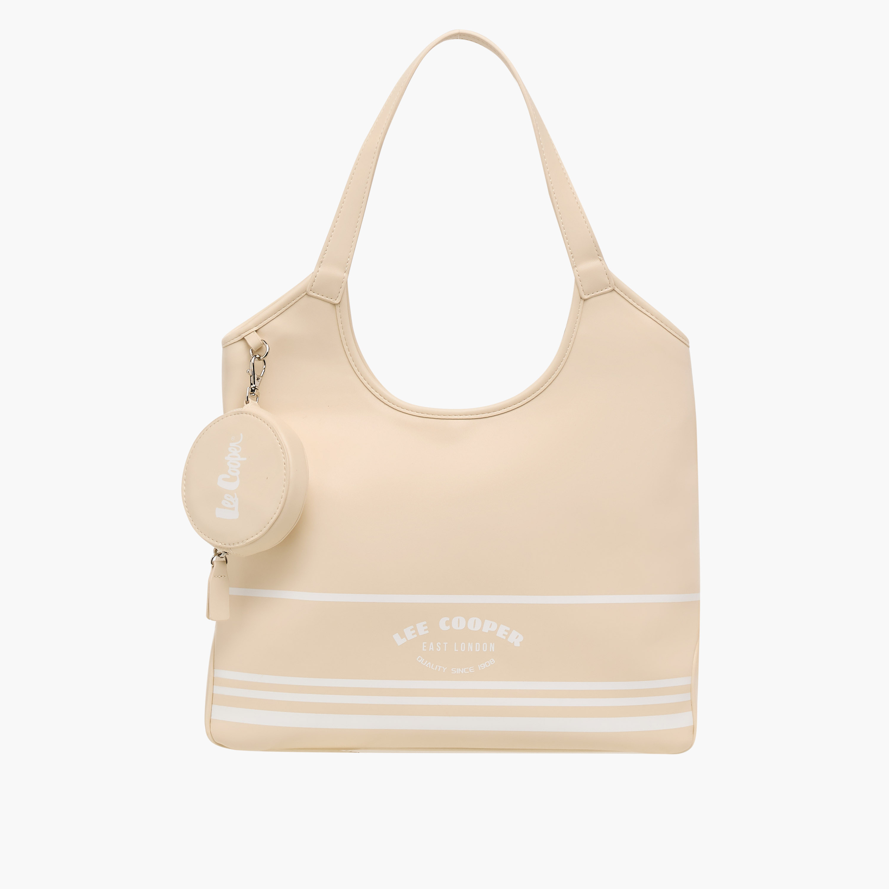 Lee Cooper Printed Tote Bag with Coin Purse and Zip Closure-women-bagsandwallets-handbags-image-1