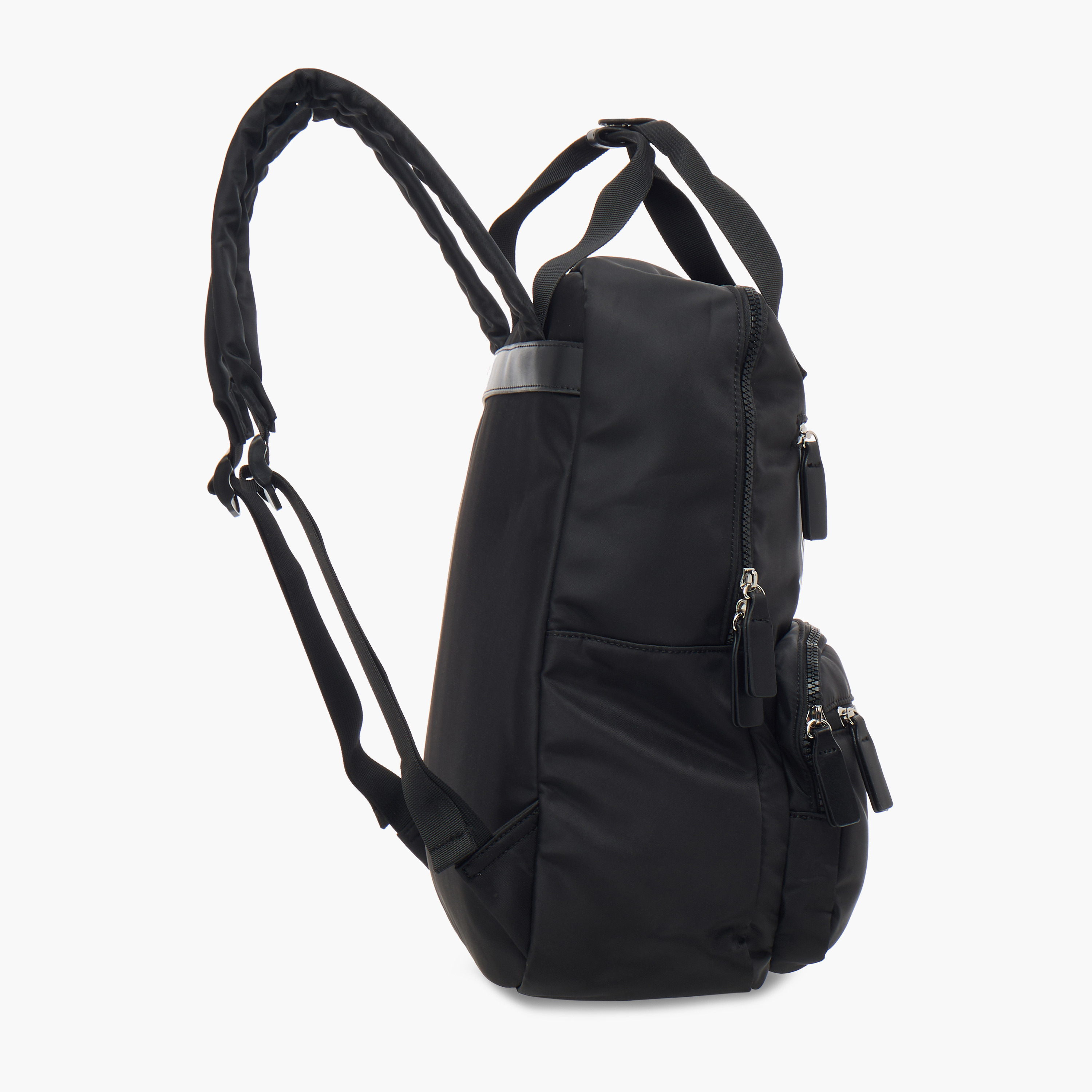 Lee Cooper Logo Print School Backpack with Pencil Case and Drawstring Pouch-women-bagsandwallets-backpacks-image-4