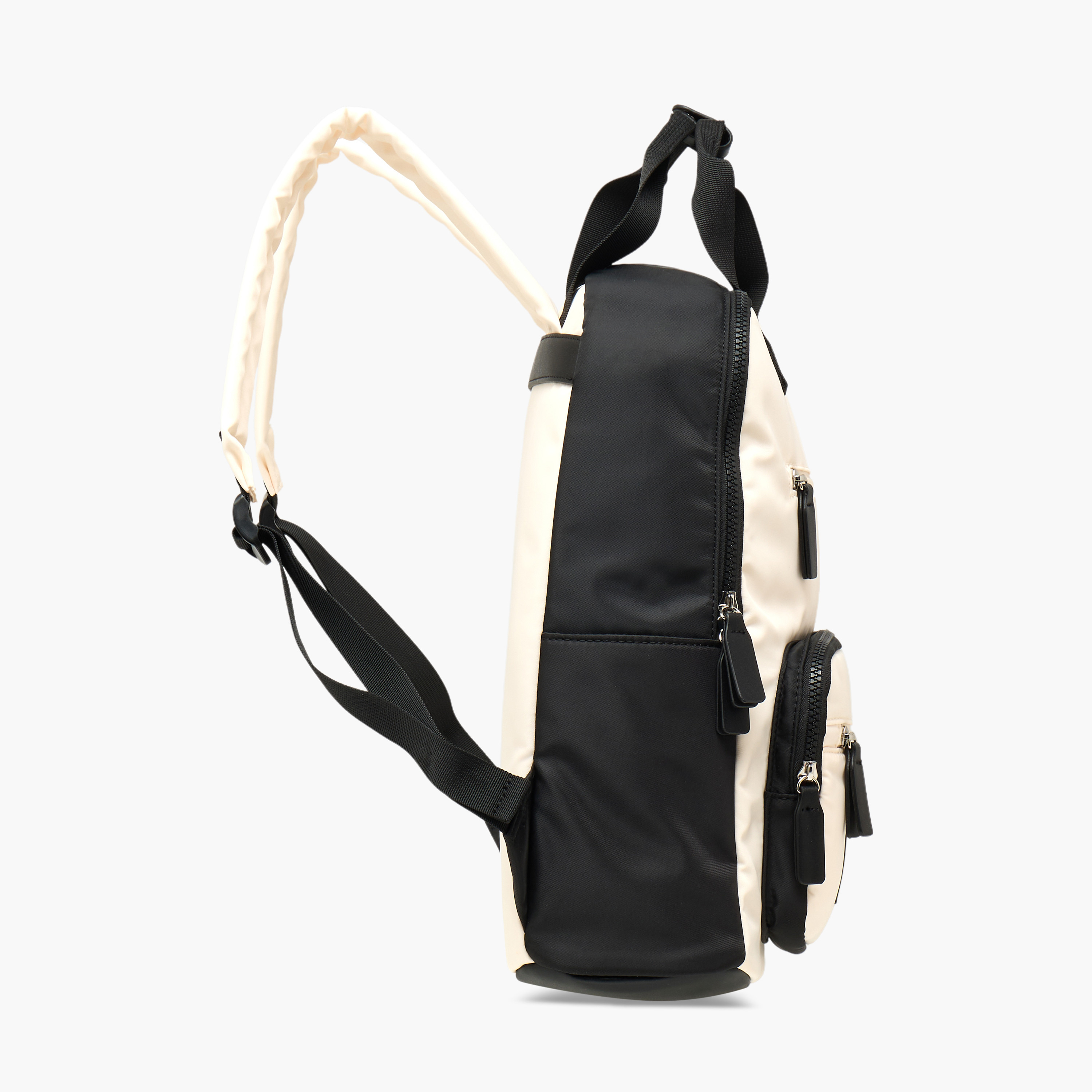 Lee Cooper Colourblock School Backpack with Adjustable Straps and Zip Closure - 31x13x38 cm-women-bagsandwallets-backpacks-image-3