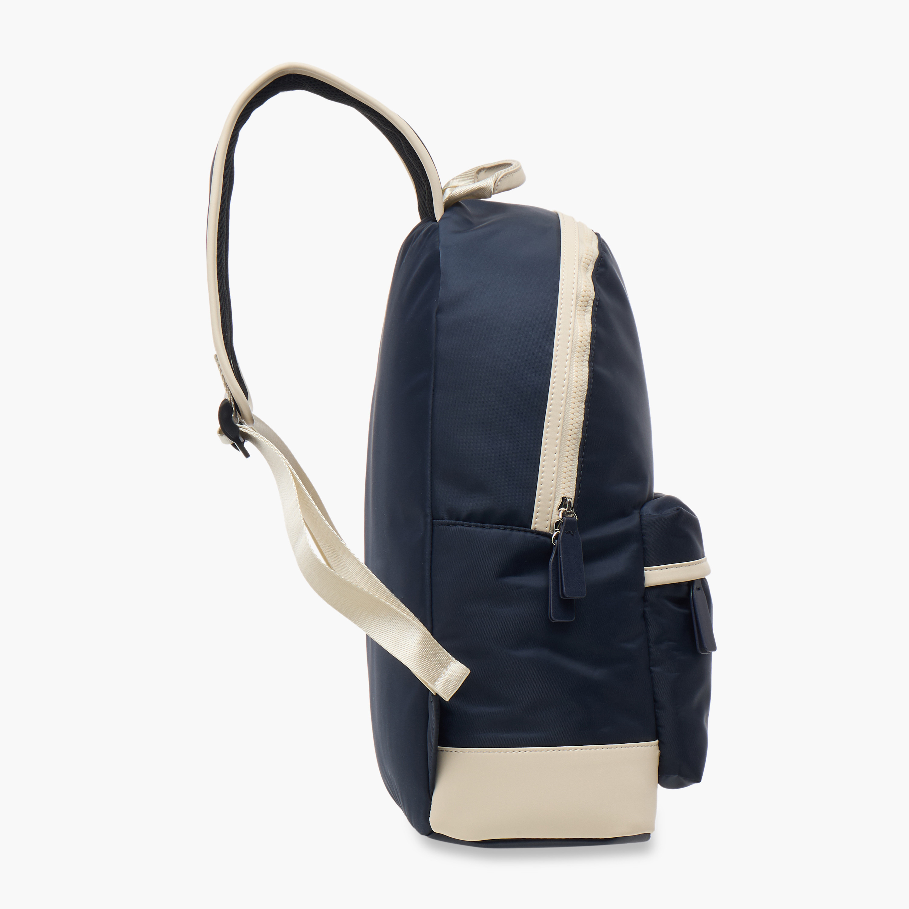 Lee Cooper Panelled School Backpack with Adjustable Straps and Zip Closure - 31x15x40 cm-women-bagsandwallets-backpacks-image-3
