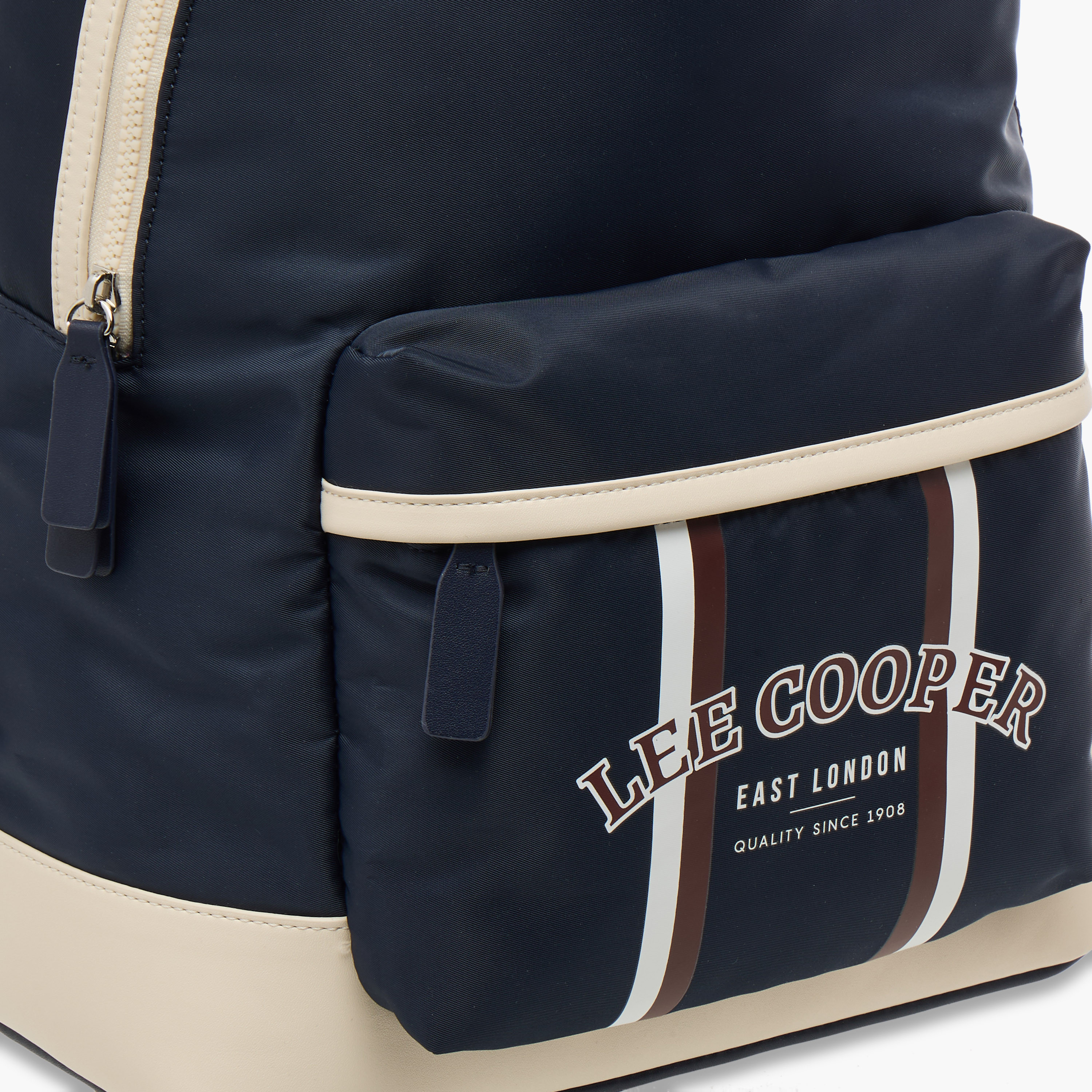 Lee Cooper Panelled School Backpack with Adjustable Straps and Zip Closure - 31x15x40 cm-women-bagsandwallets-backpacks-image-7