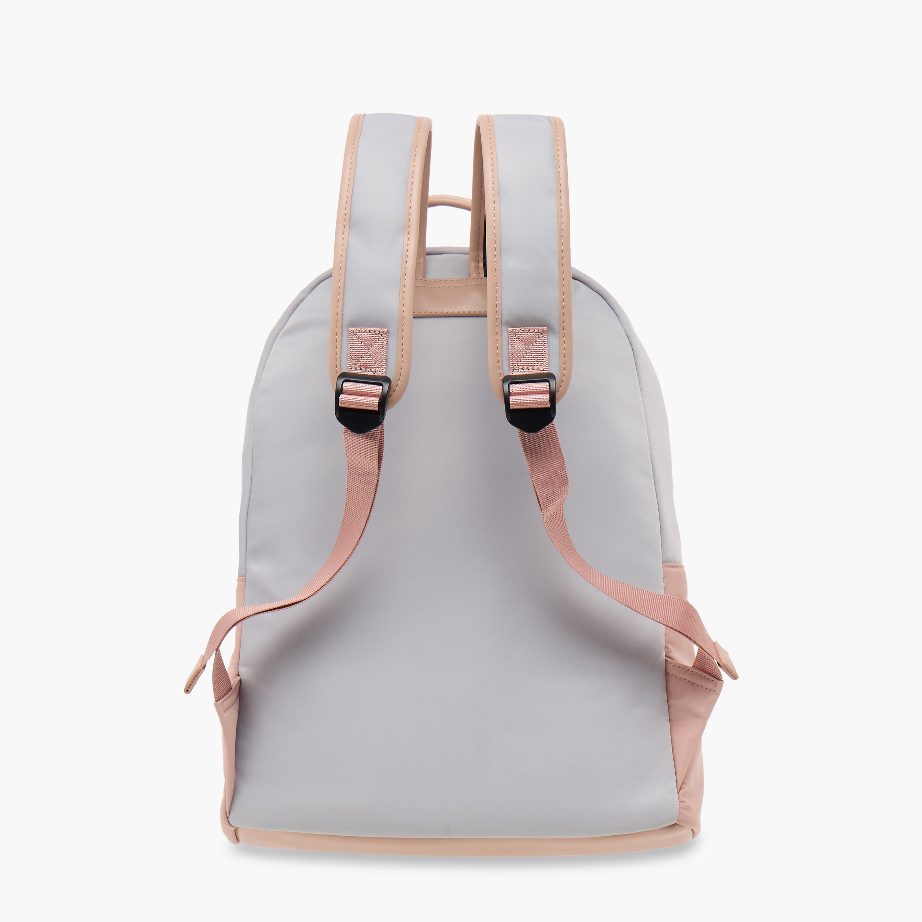 Lee Cooper Colourblock School Backpack with Adjustable Straps and Zip Closure - 32x15x41 cm-women-bagsandwallets-backpacks-image-4