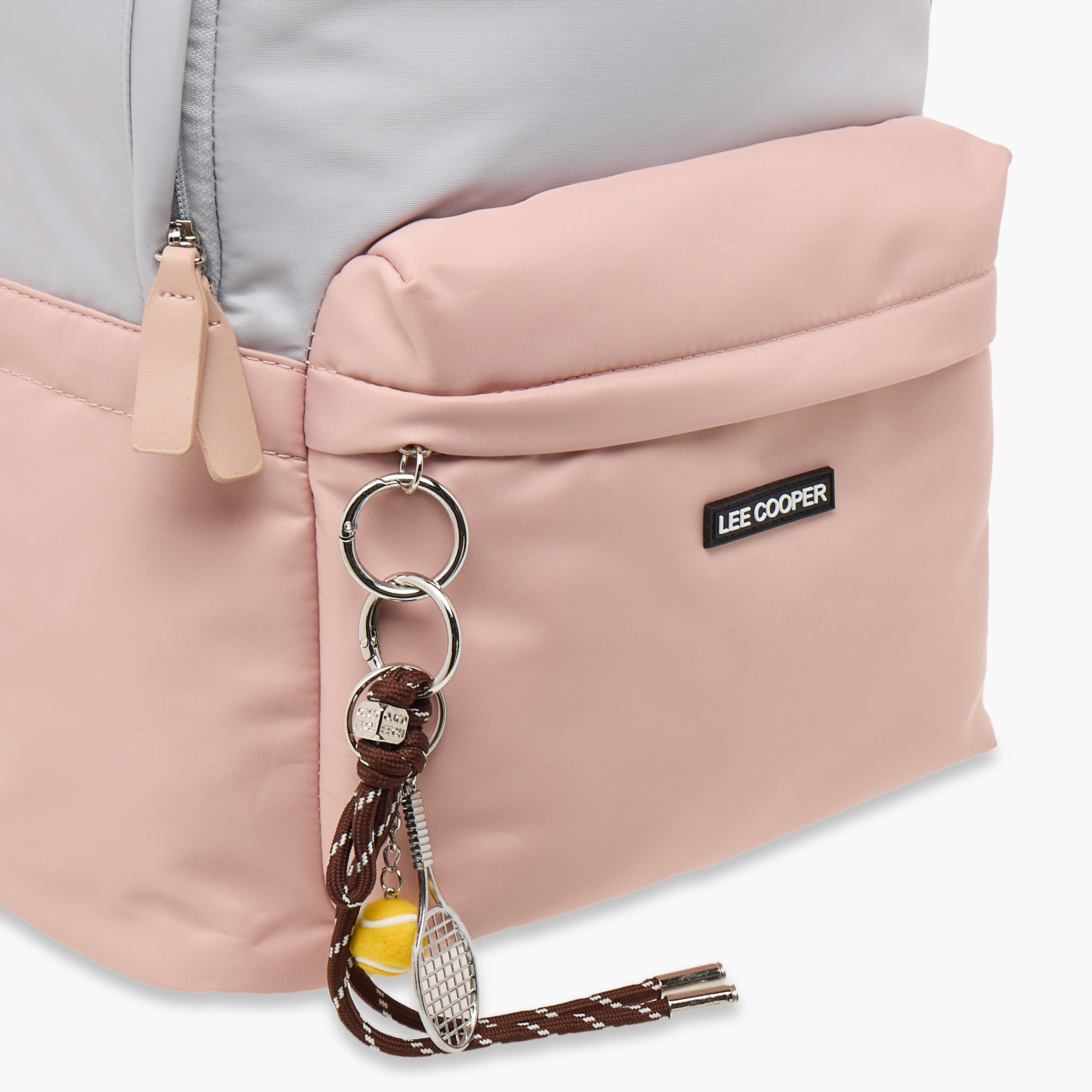 Lee Cooper Colourblock School Backpack with Adjustable Straps and Zip Closure - 32x15x41 cm-women-bagsandwallets-backpacks-image-5