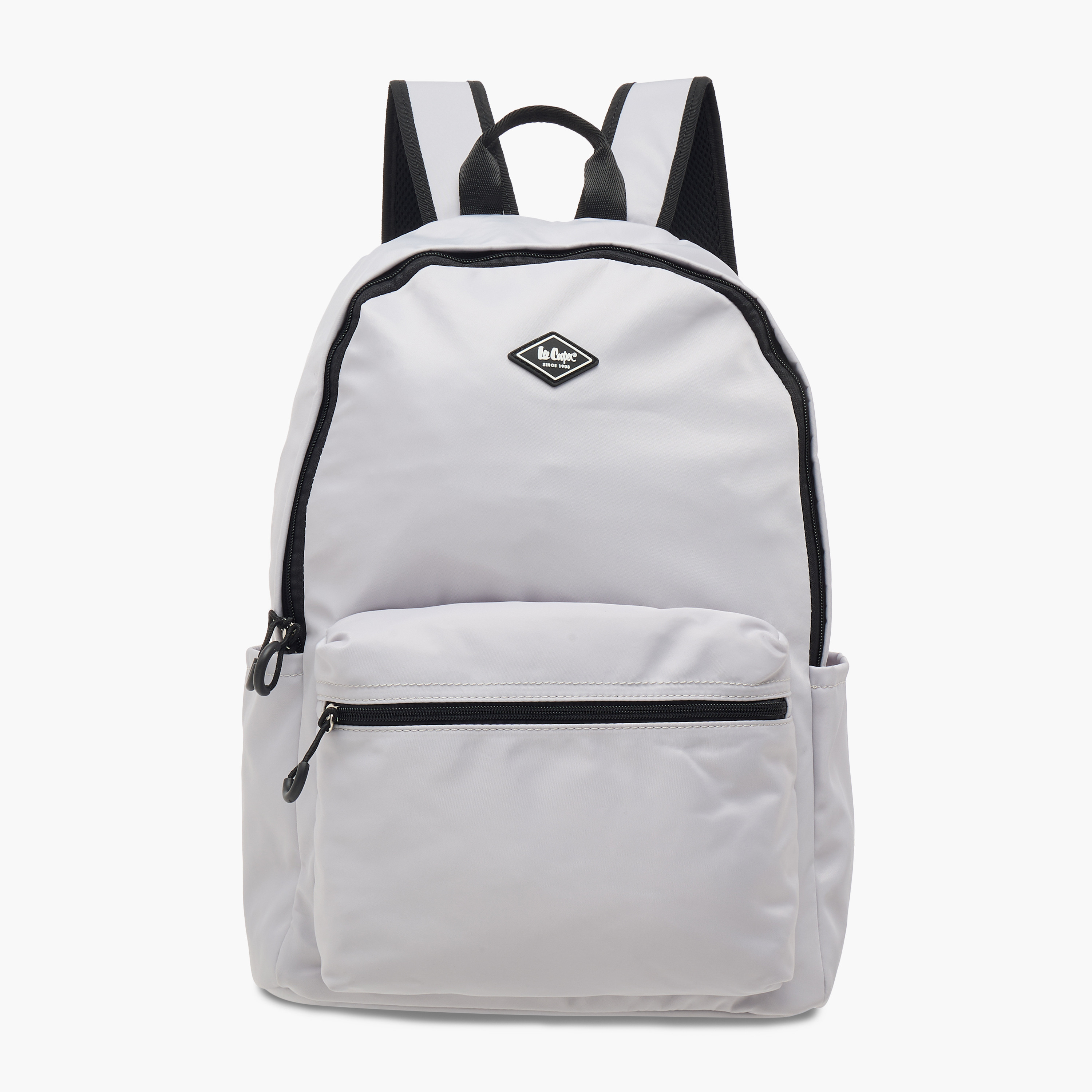 Lee Cooper Solid School Backpack with Adjustable Straps and Zip Closure - 32x16x43 cm-women-bagsandwallets-backpacks-image-1