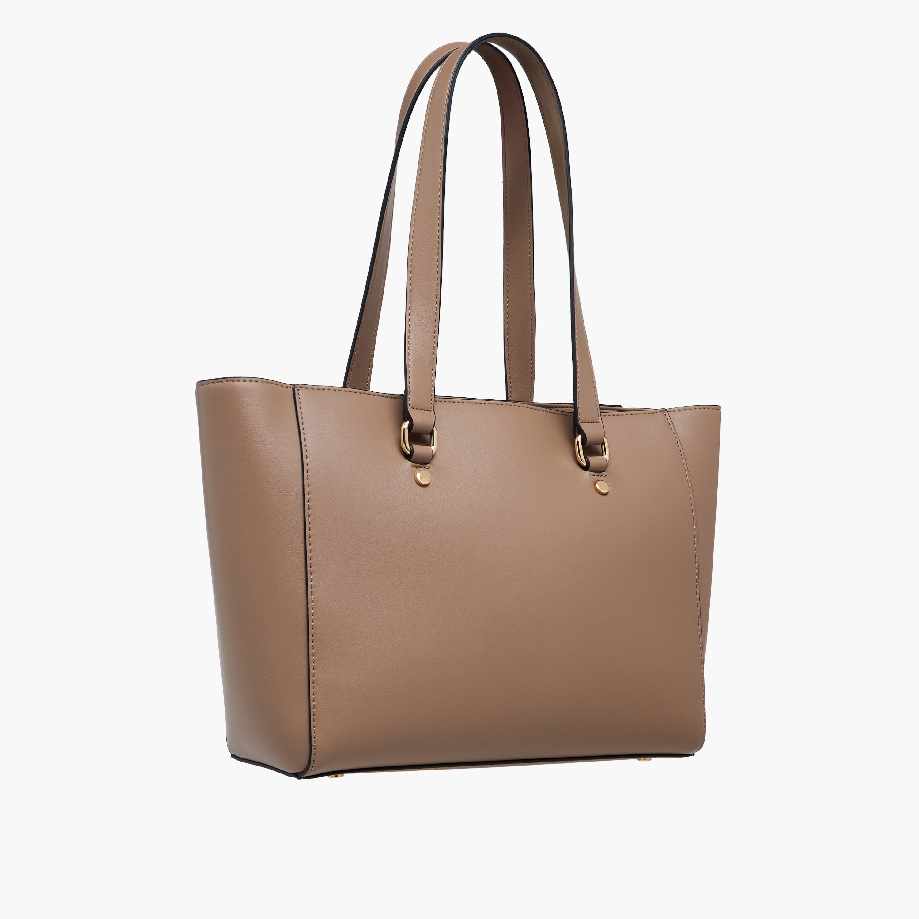Celeste Monogram Embossed Tote Bag with Double Handle and Zip Closure-women-bagsandwallets-handbags-image-4