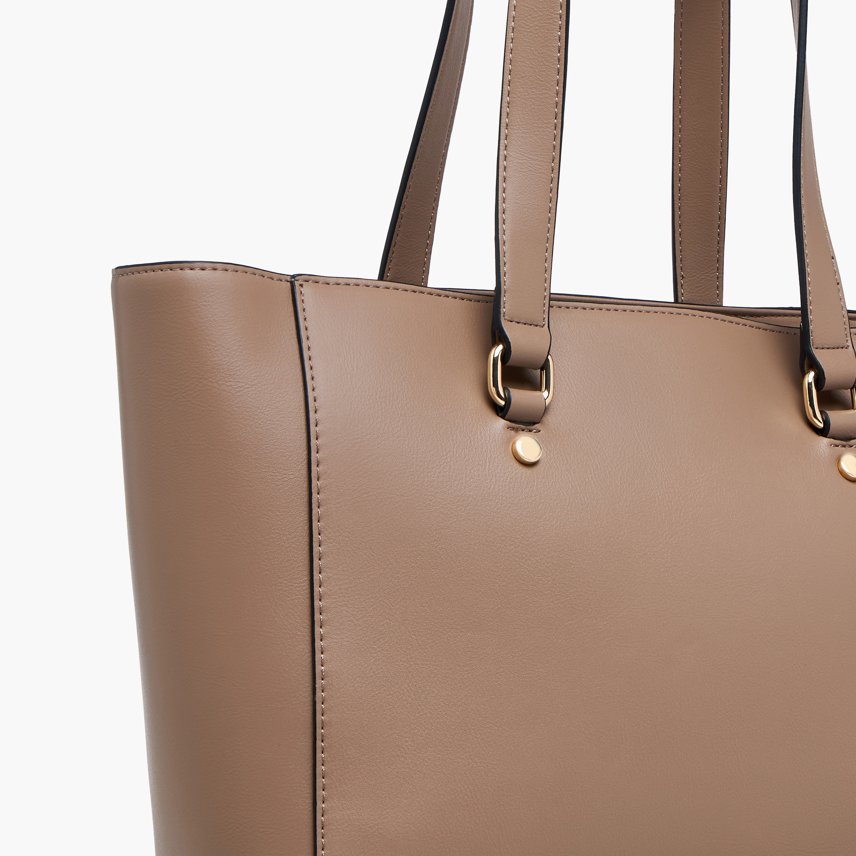 Celeste Monogram Embossed Tote Bag with Double Handle and Zip Closure-women-bagsandwallets-handbags-image-6