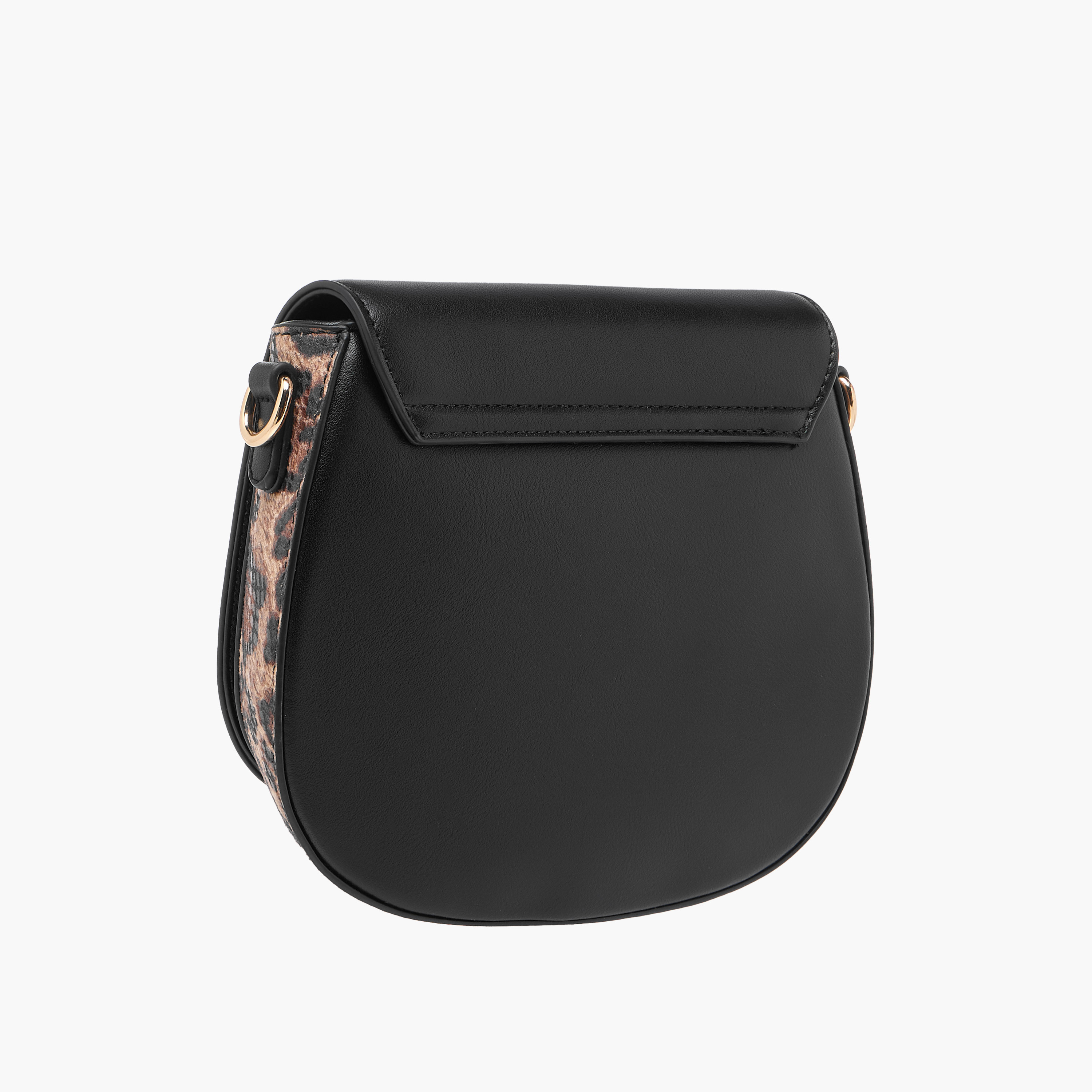 Celeste Animal Print Crossbody Bag with Detachable Chain Strap and Button Closure-women-bagsandwallets-handbags-image-4
