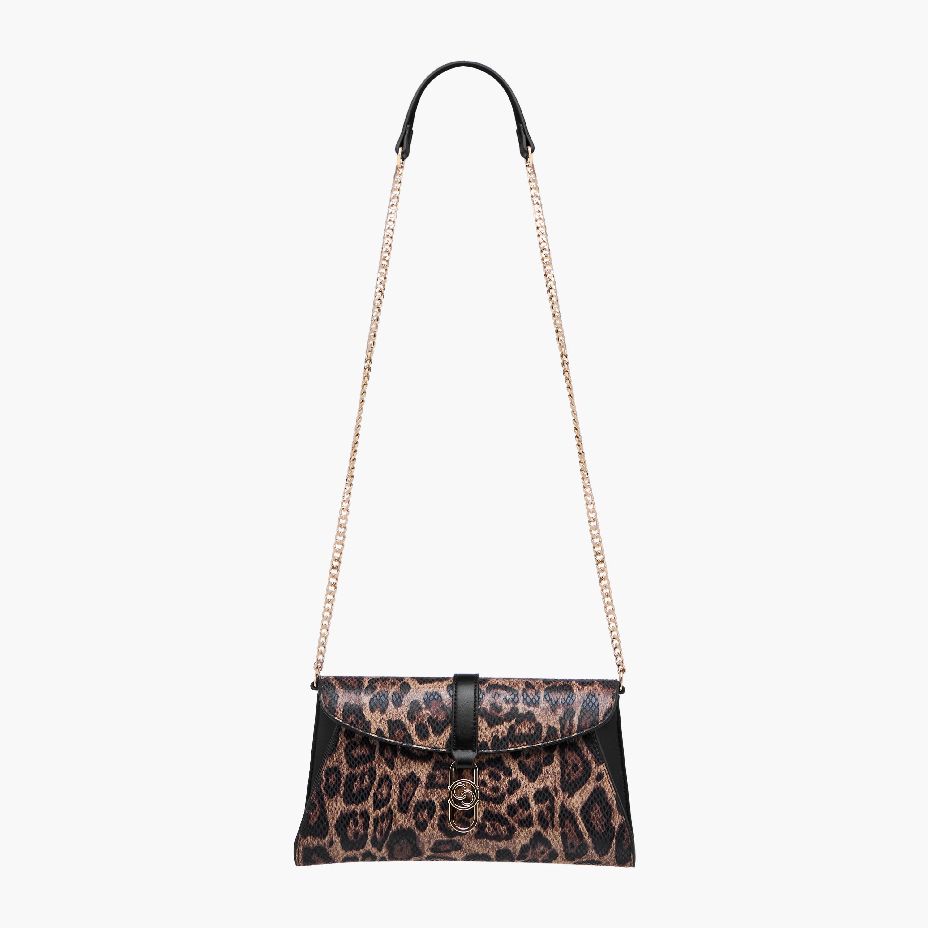 Celeste Animal Print Crossbody Bag with Chain Strap and Flap Closure-women-bagsandwallets-handbags-image-3
