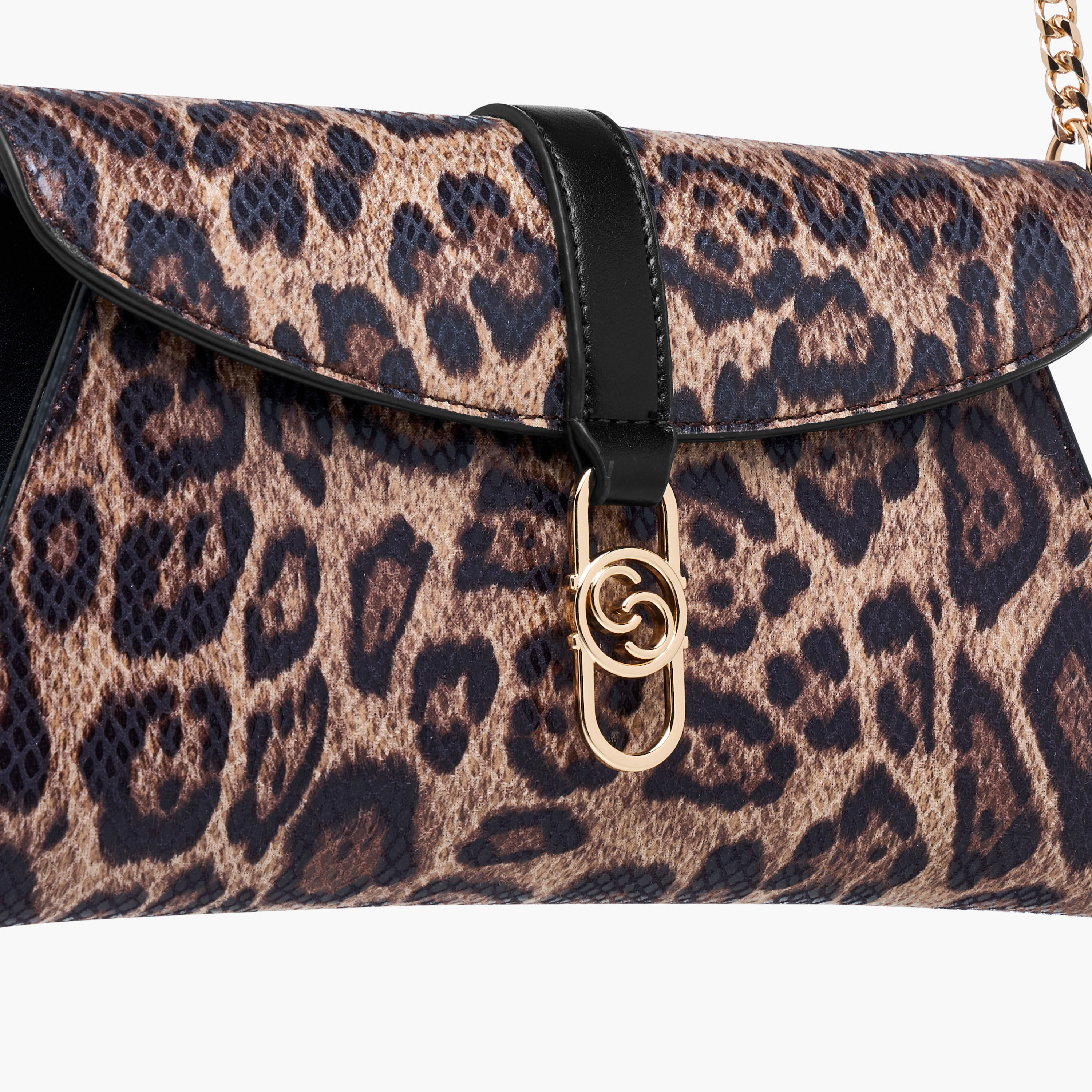 Celeste Animal Print Crossbody Bag with Chain Strap and Flap Closure-women-bagsandwallets-handbags-image-5