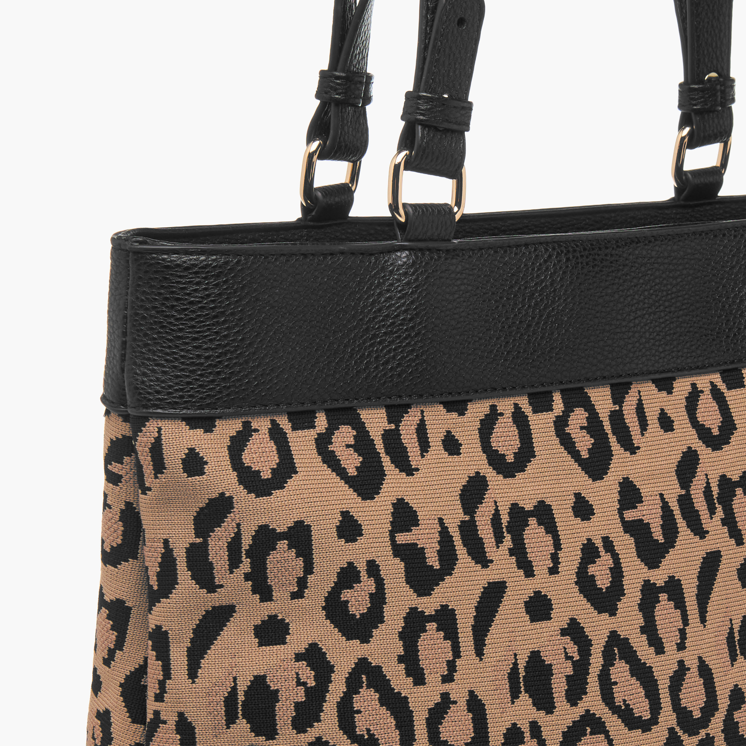 Le Confort Animal Print Tote Bag with Zip Closure-women-bagsandwallets-handbags-image-6