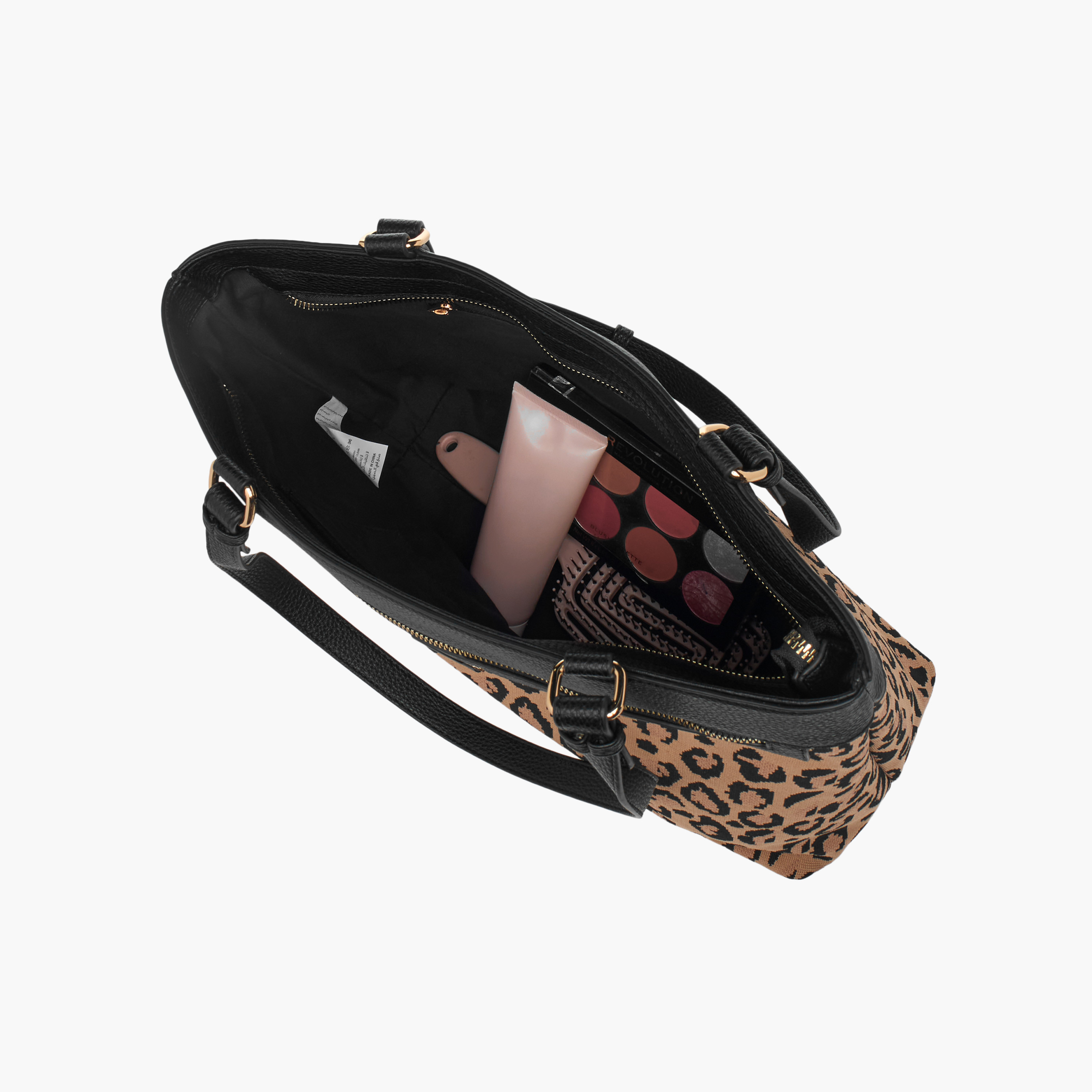 Le Confort Animal Print Tote Bag with Zip Closure-women-bagsandwallets-handbags-image-8