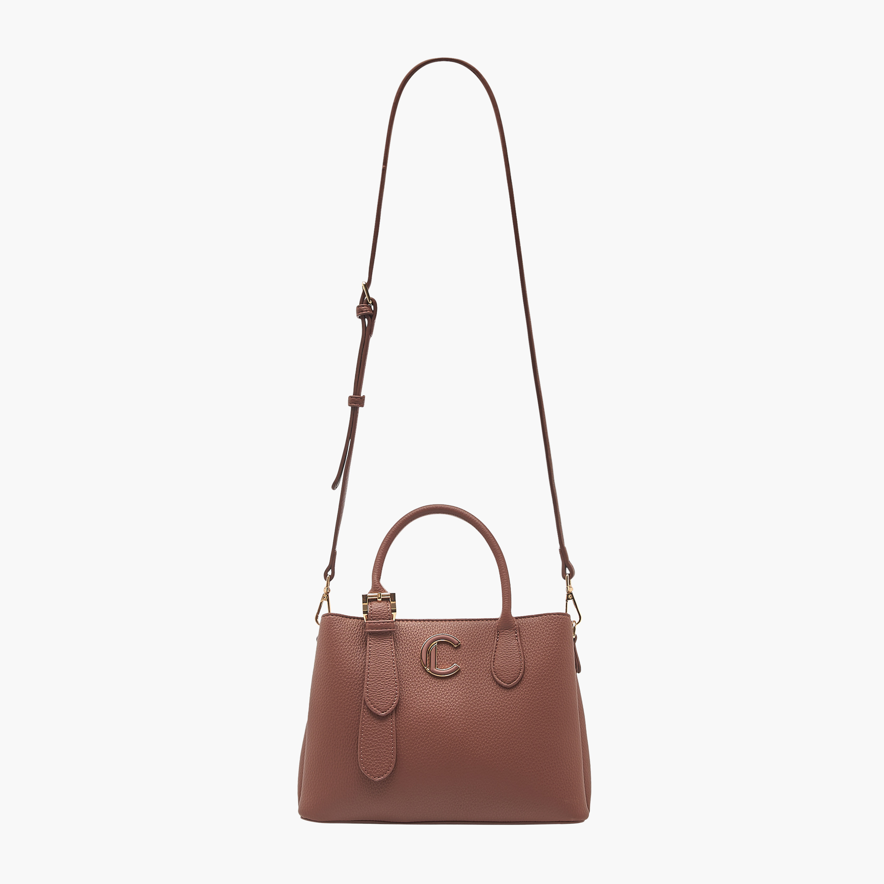 Le Confort Textured Tote Bag with Detachable Strap and Zip Closure-women-bagsandwallets-handbags-image-3