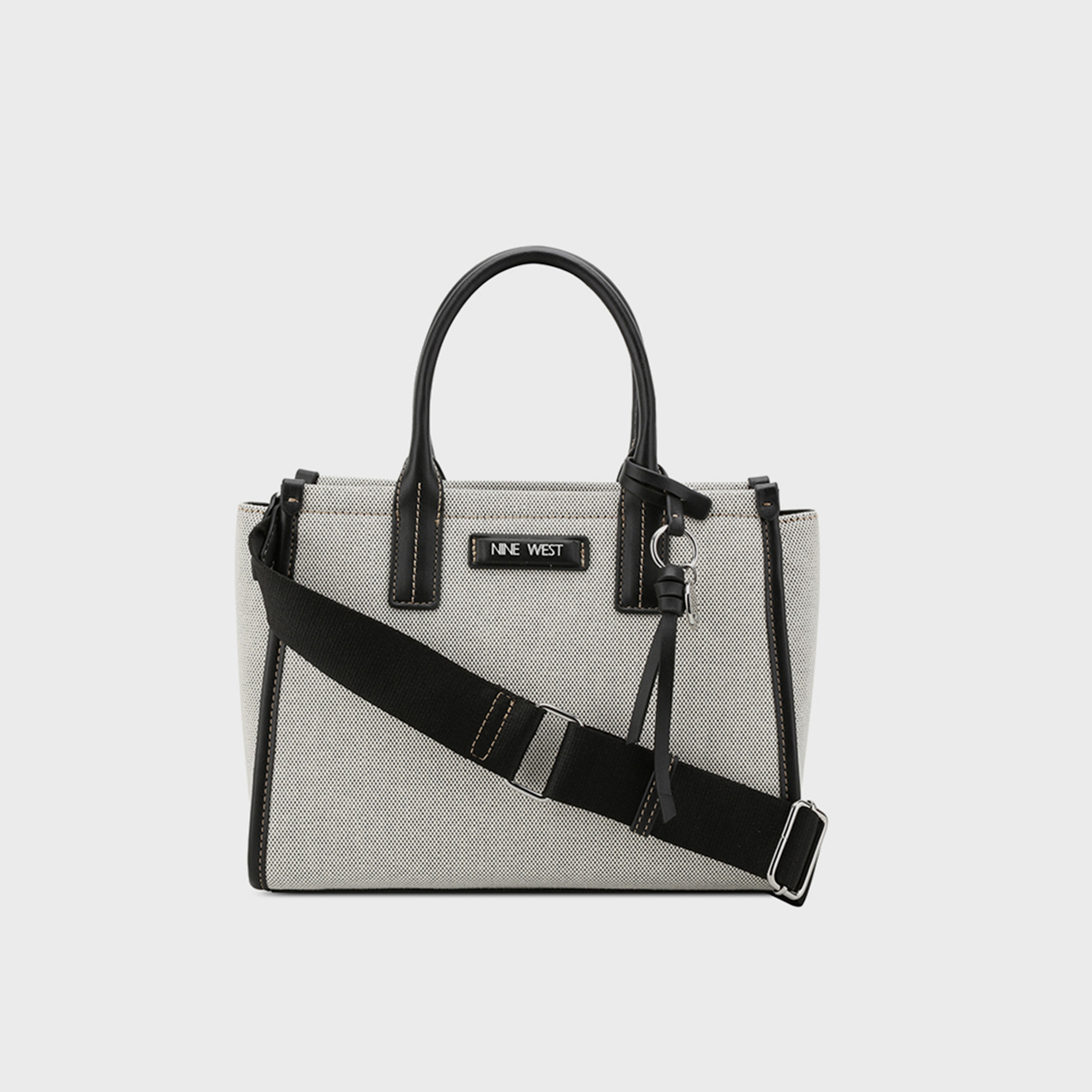 حقيبة ساتشيل بمقبض مزدوج من ناين ويست-women-bagsandwallets-handbags-image-1