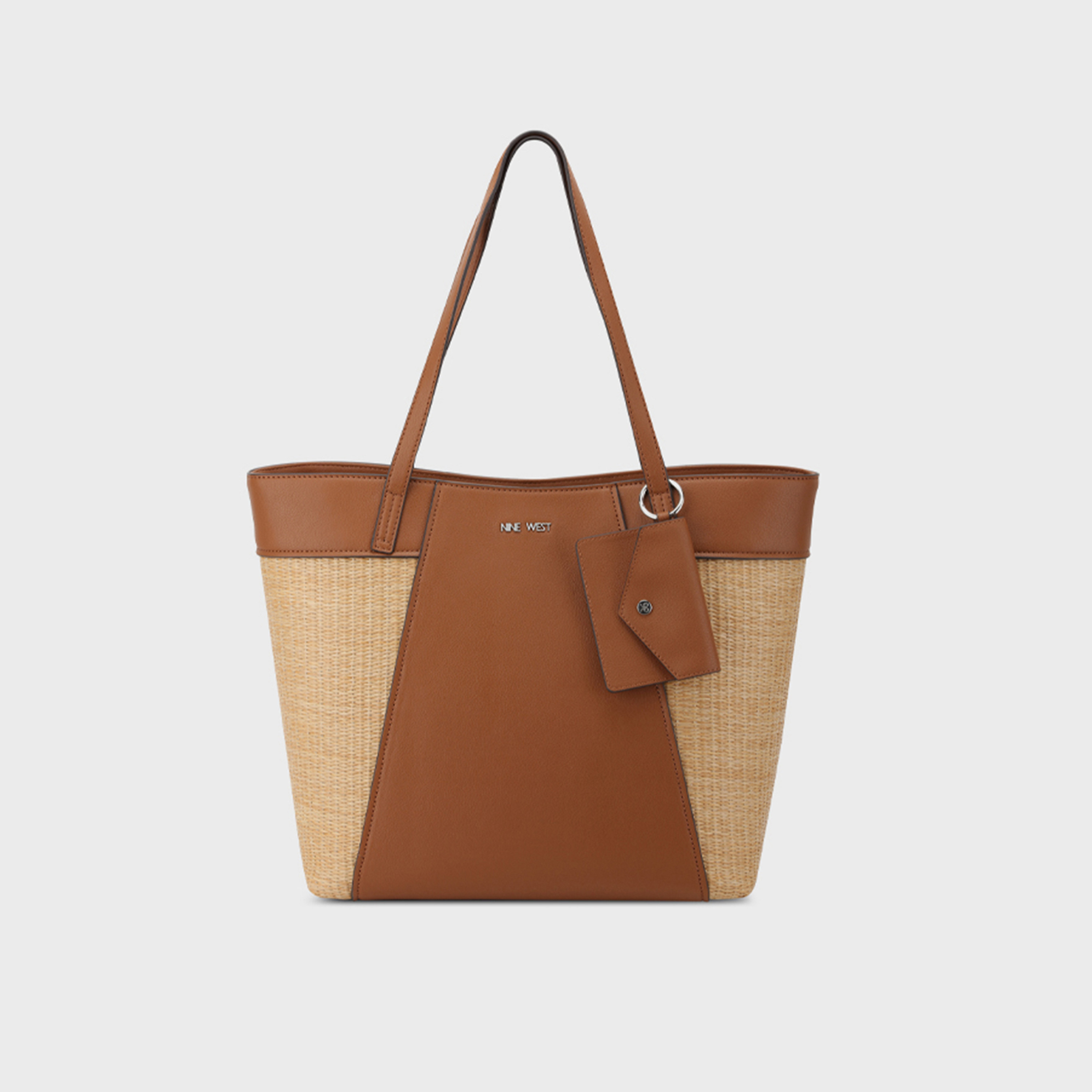 Nine West Color Block Top Handle Tote Bag with Magnetic Closure-women-bagsandwallets-handbags-image-1