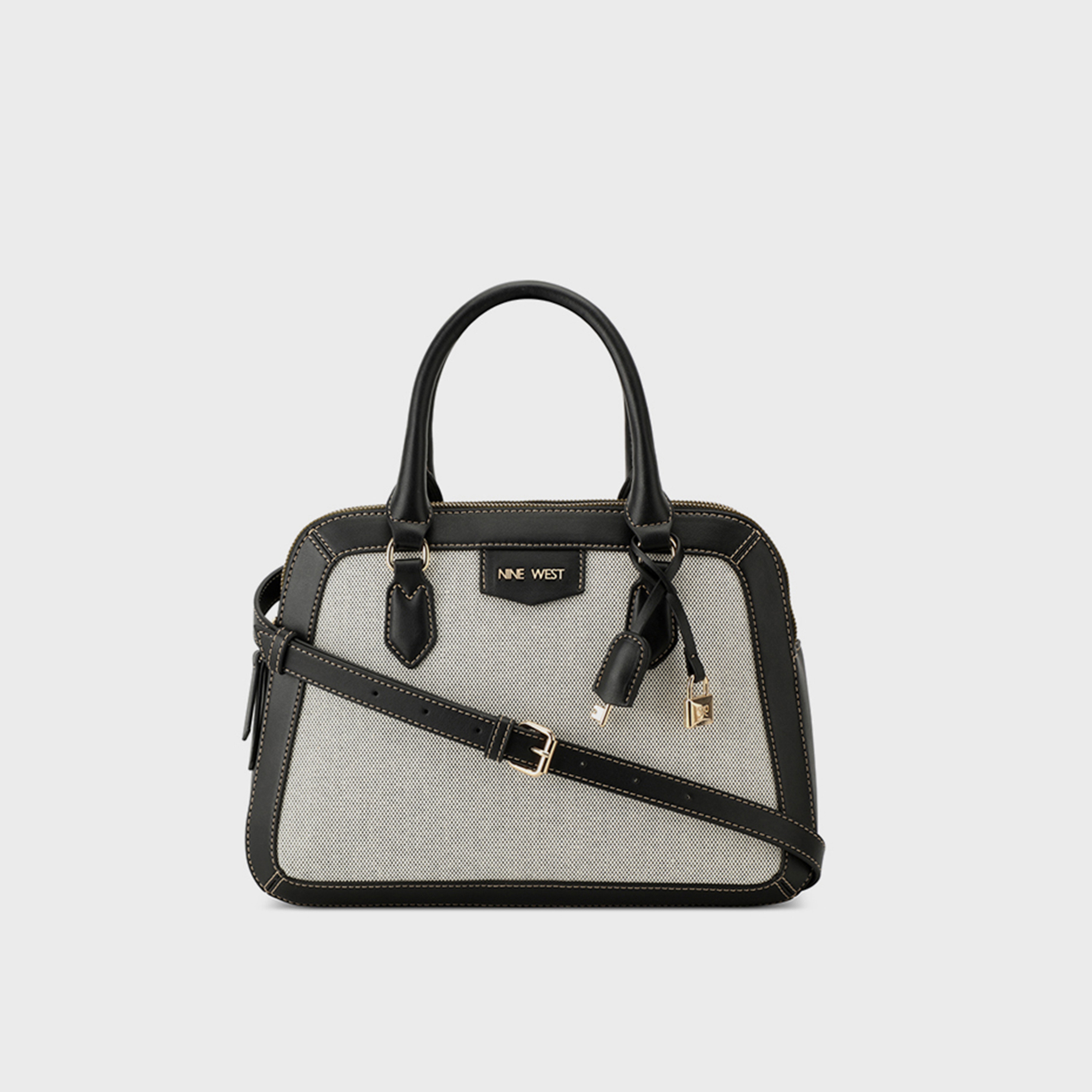 حقيبة ساتشيل بمقبض مزدوج من ناين ويست-women-bagsandwallets-handbags-image-1
