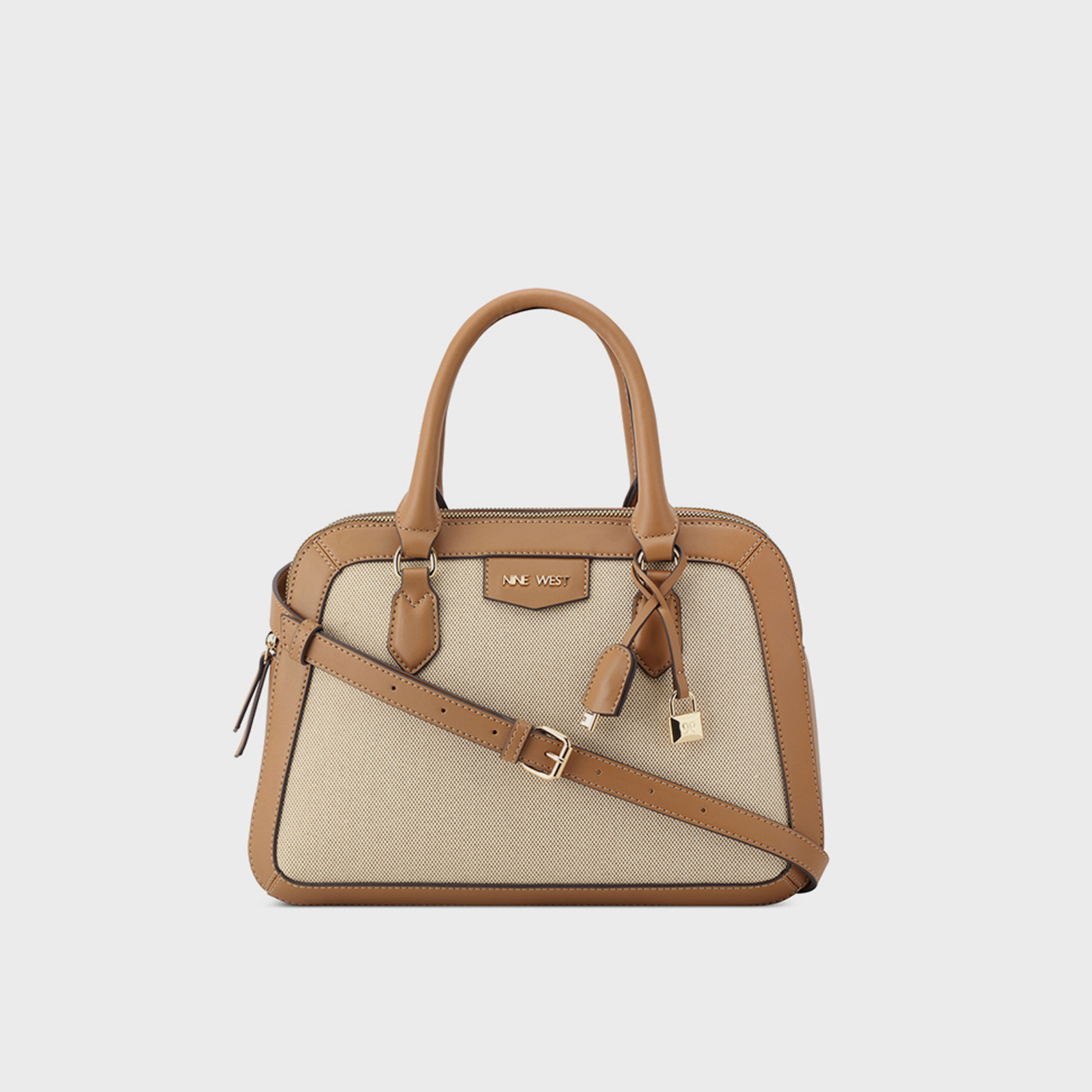 حقيبة ساتشيل بمقبض مزدوج من ناين ويست-women-bagsandwallets-handbags-image-1