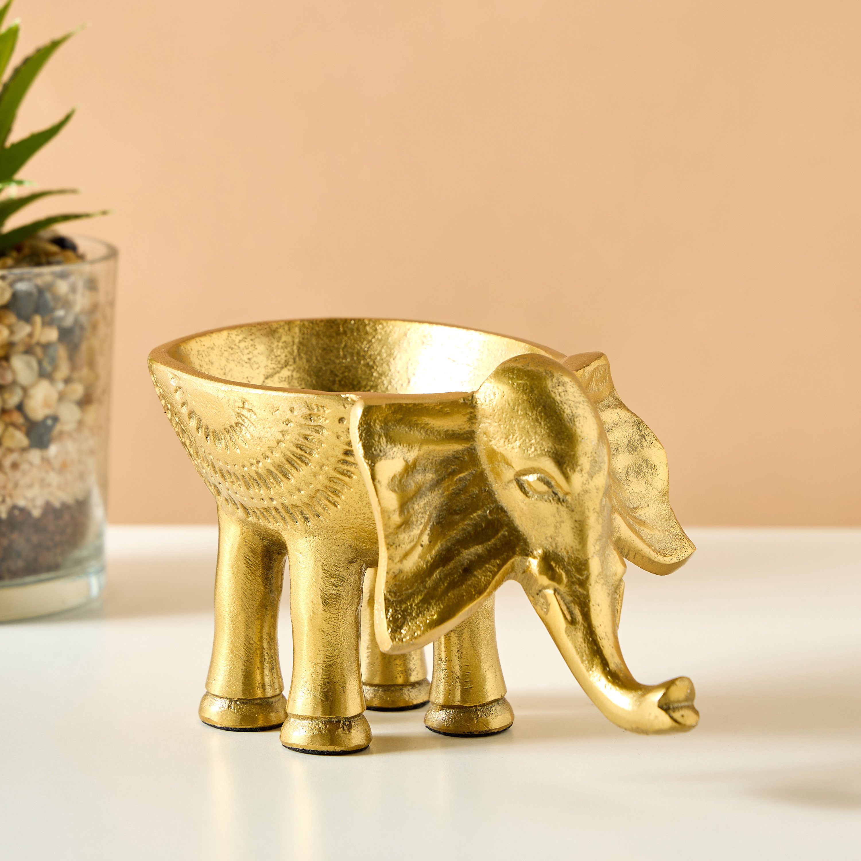 Decorative Elephant Bowl - 10 cms-household-decor-vasesandbowls-image-1
