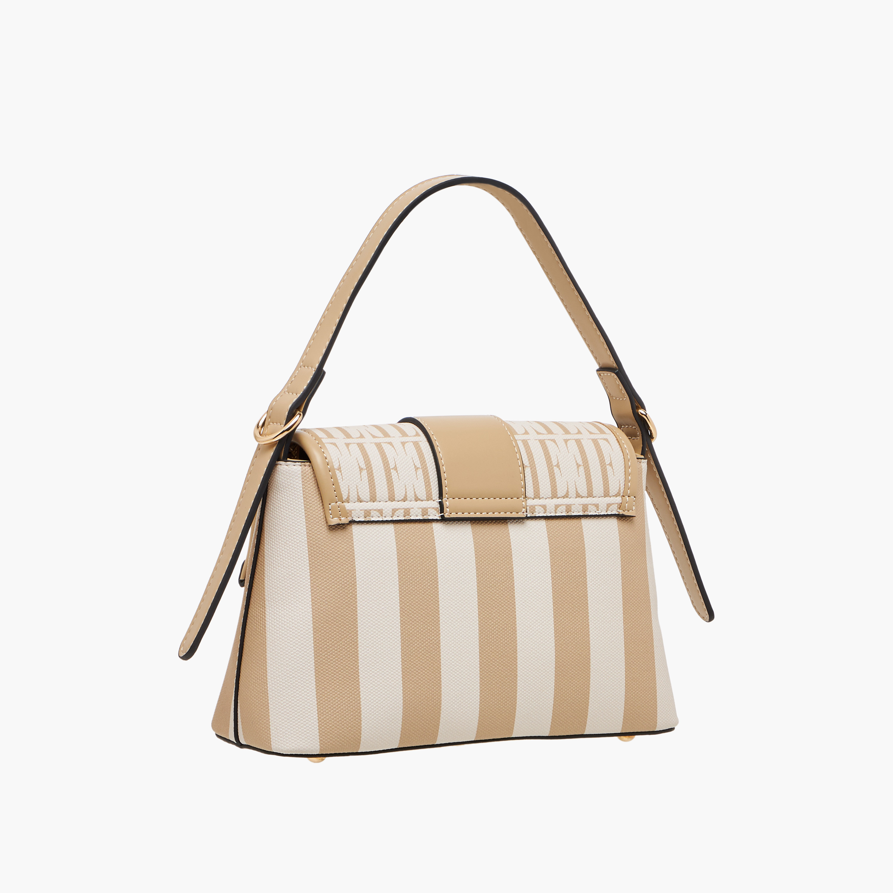 Elle Monogram Print Satchel Bag with Adjustable Strap-women-bagsandwallets-handbags-image-5