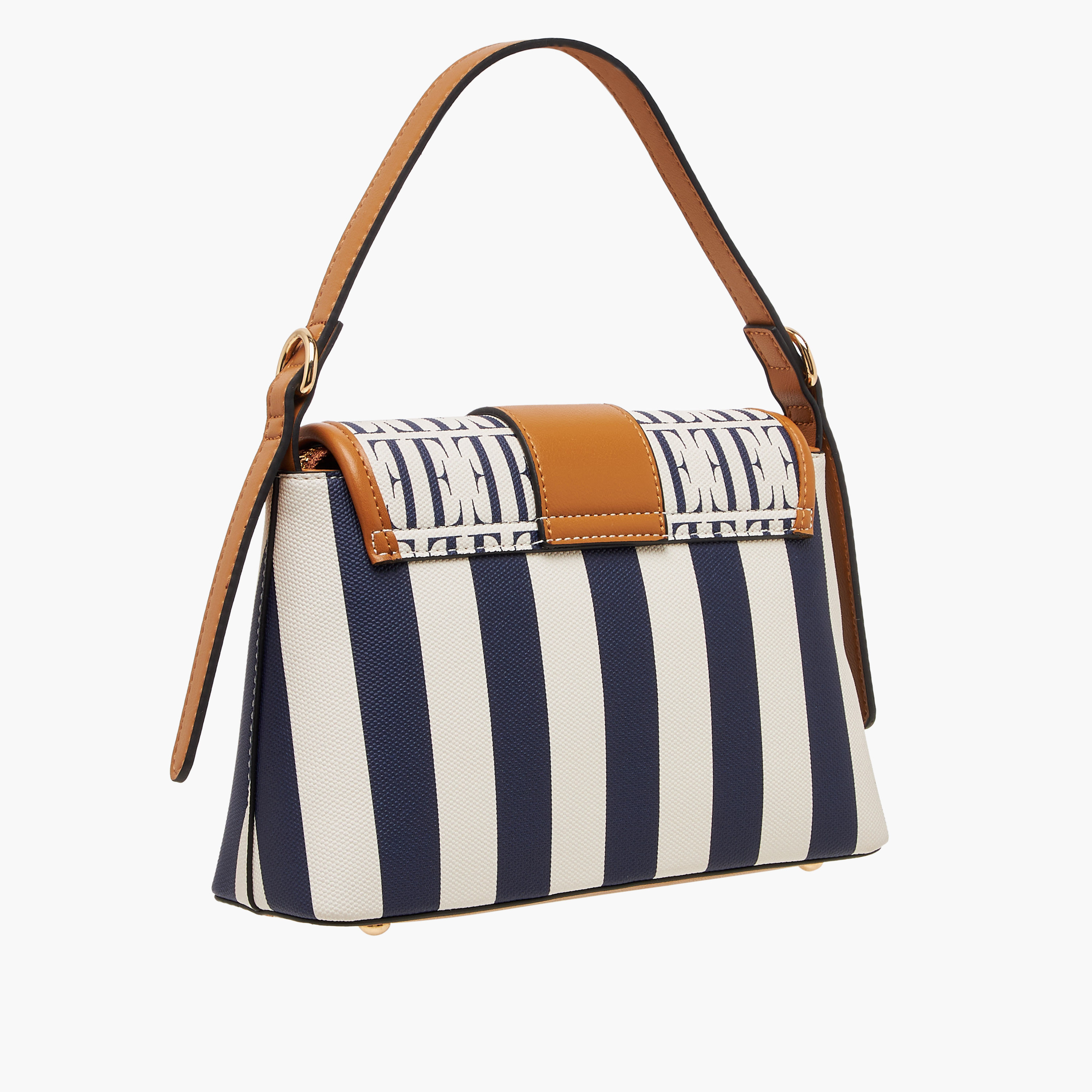 شنطة ساتشيل بطبعات مونوجرام وحزام قابل للتعديل من إيل-women-bagsandwallets-handbags-image-4