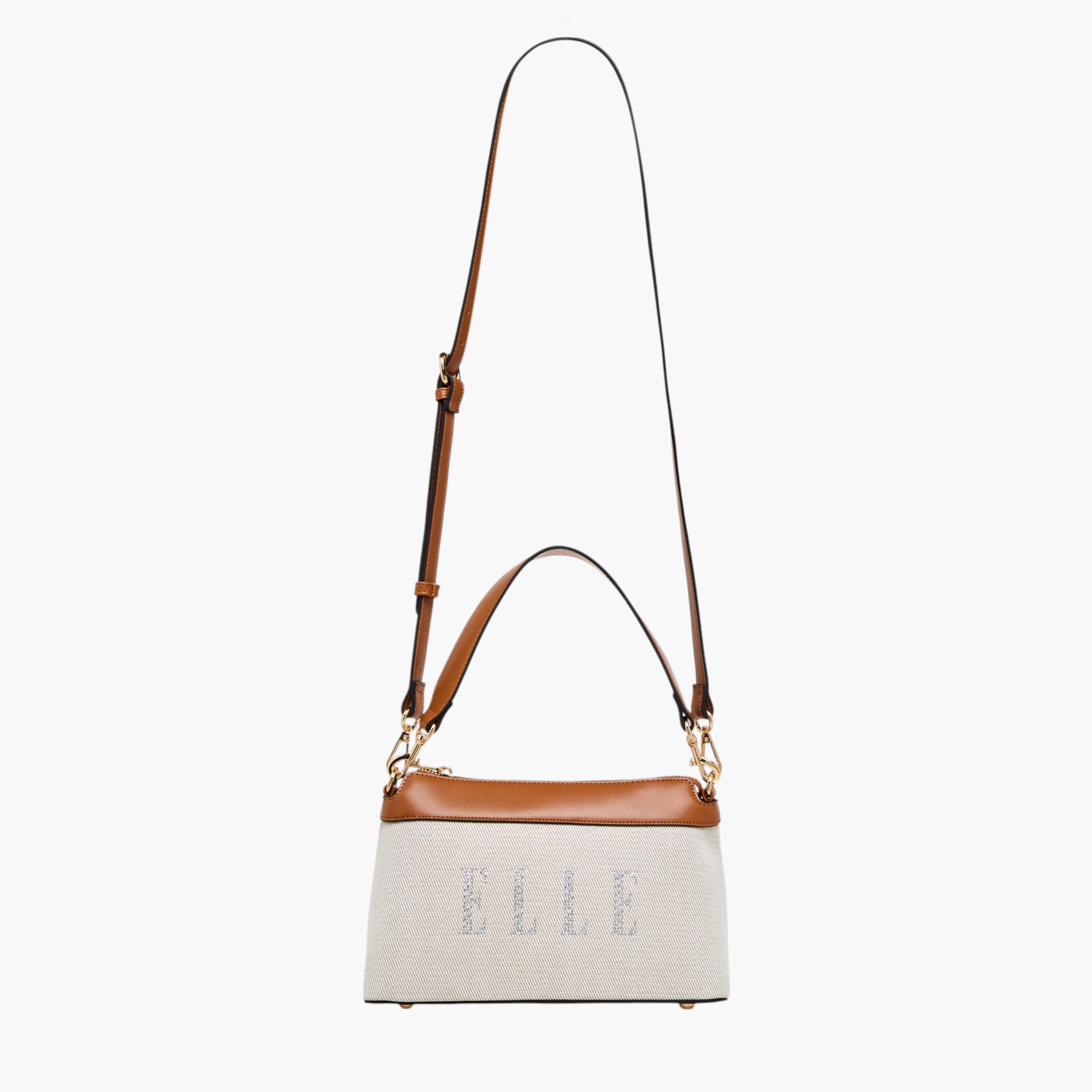 Elle Logo Detail Crossbody Bag with Adjustable Strap and Zip Closure-women-bagsandwallets-handbags-image-4