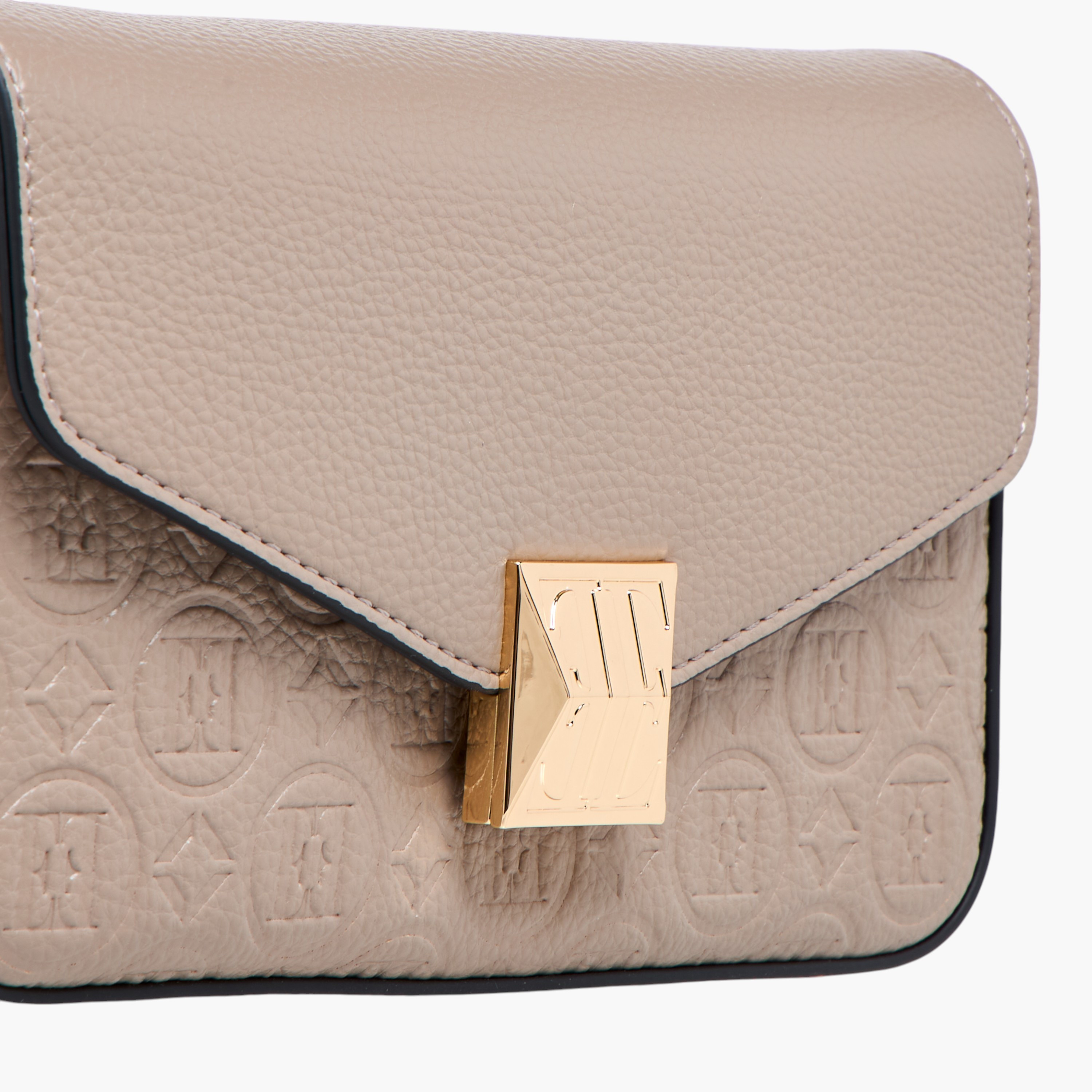 Elle Monogram Embossed Crossbody Bag with Detachable Chain Strap and Flap Closure-women-bagsandwallets-handbags-image-5