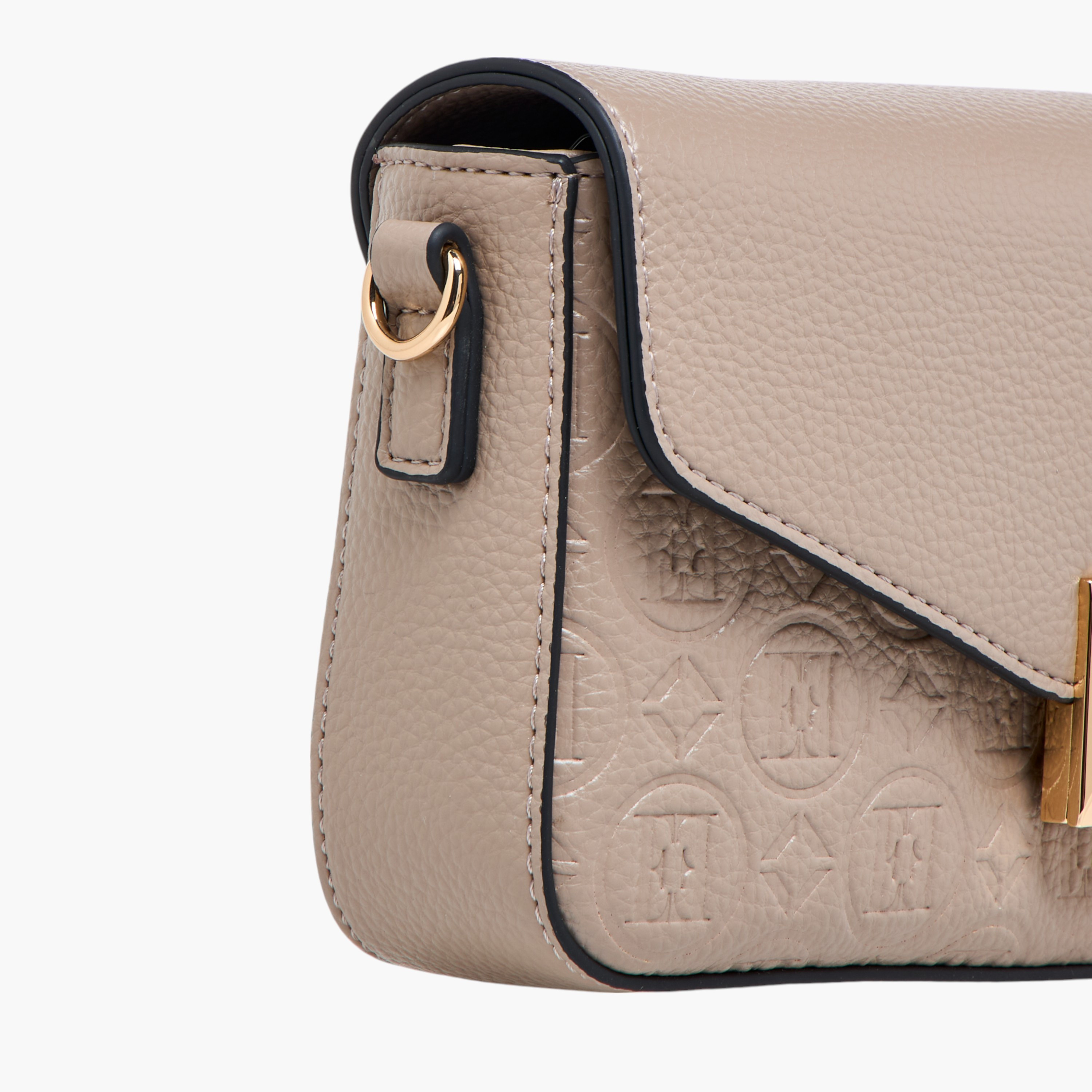 Elle Monogram Embossed Crossbody Bag with Detachable Chain Strap and Flap Closure-women-bagsandwallets-handbags-image-6