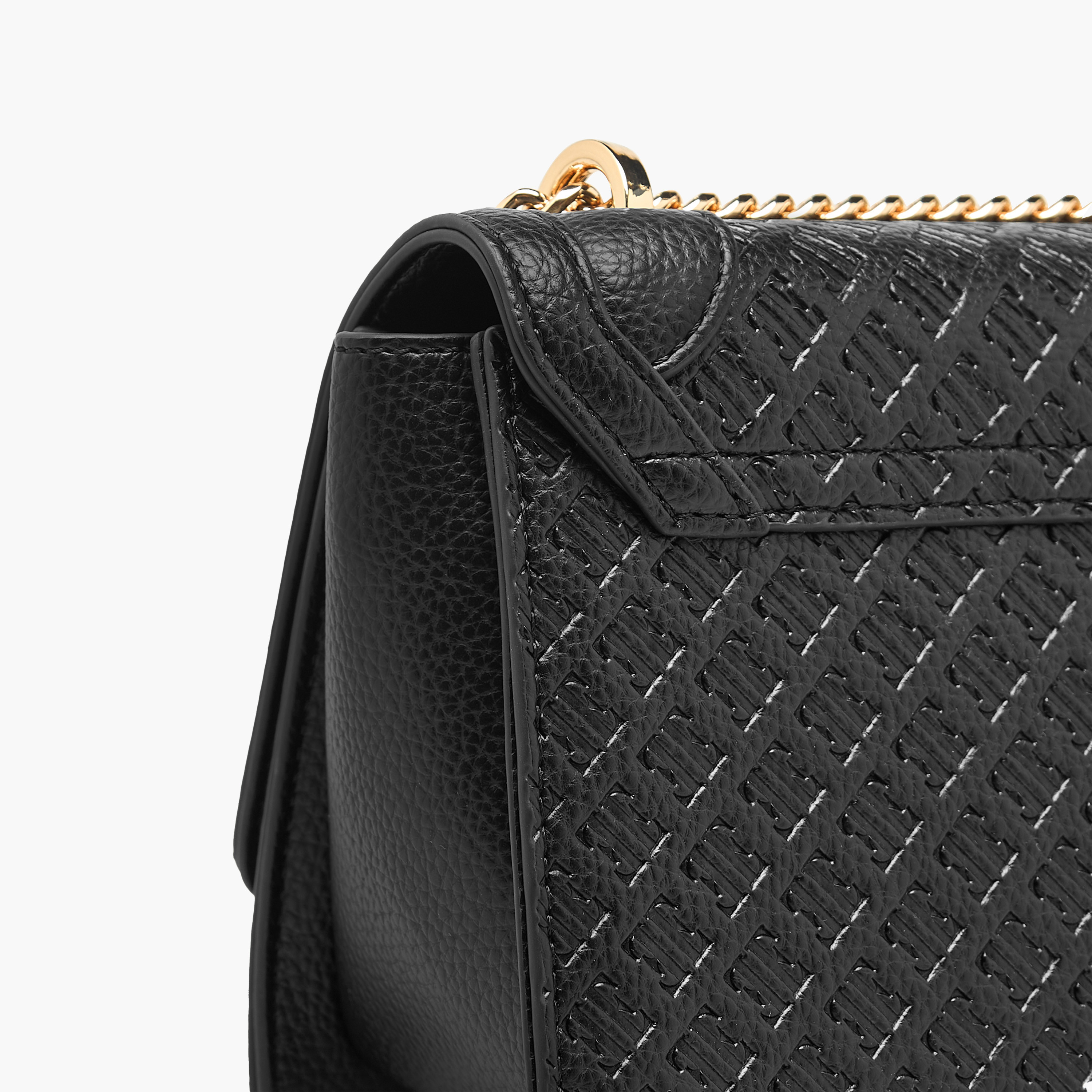 شنطة كروس بودي بحزام سلسلة وطية إغلاق ونقوش مونوجرام من إيل-women-bagsandwallets-handbags-image-6