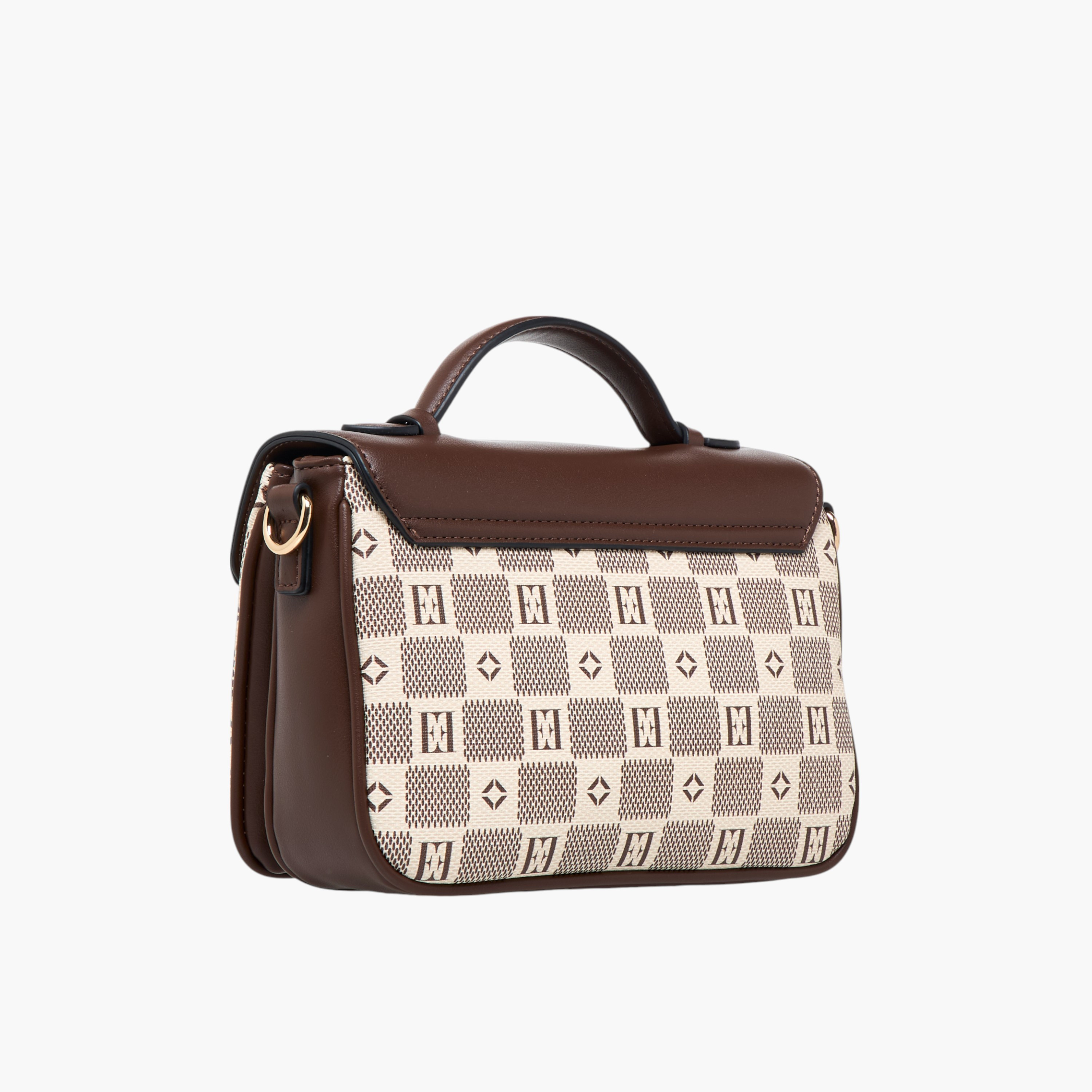 Elle Monogram Print Crossbody Bag with Flap Closure and Detachable Strap-women-bagsandwallets-handbags-image-5