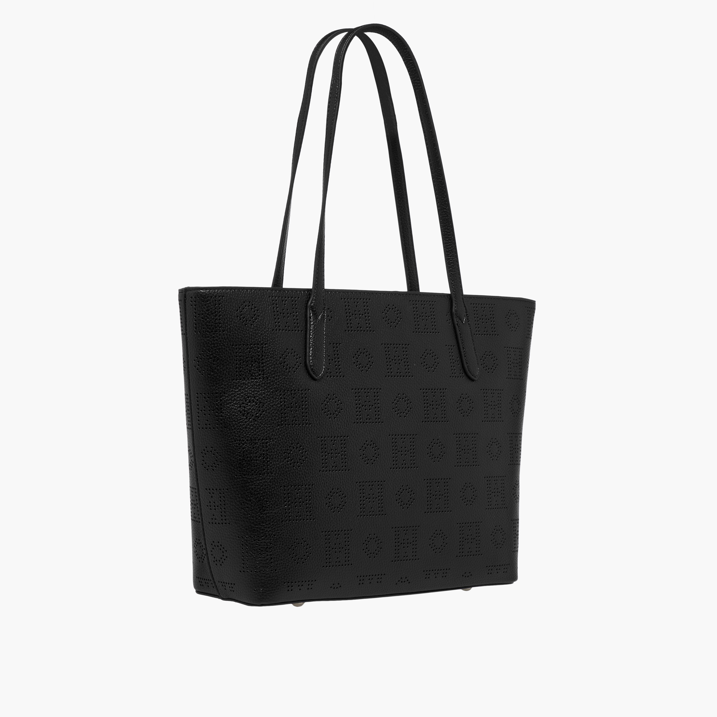 Elle Laser Cut Tote Bag with Double Handle and Zip Closure-women-bagsandwallets-handbags-image-4